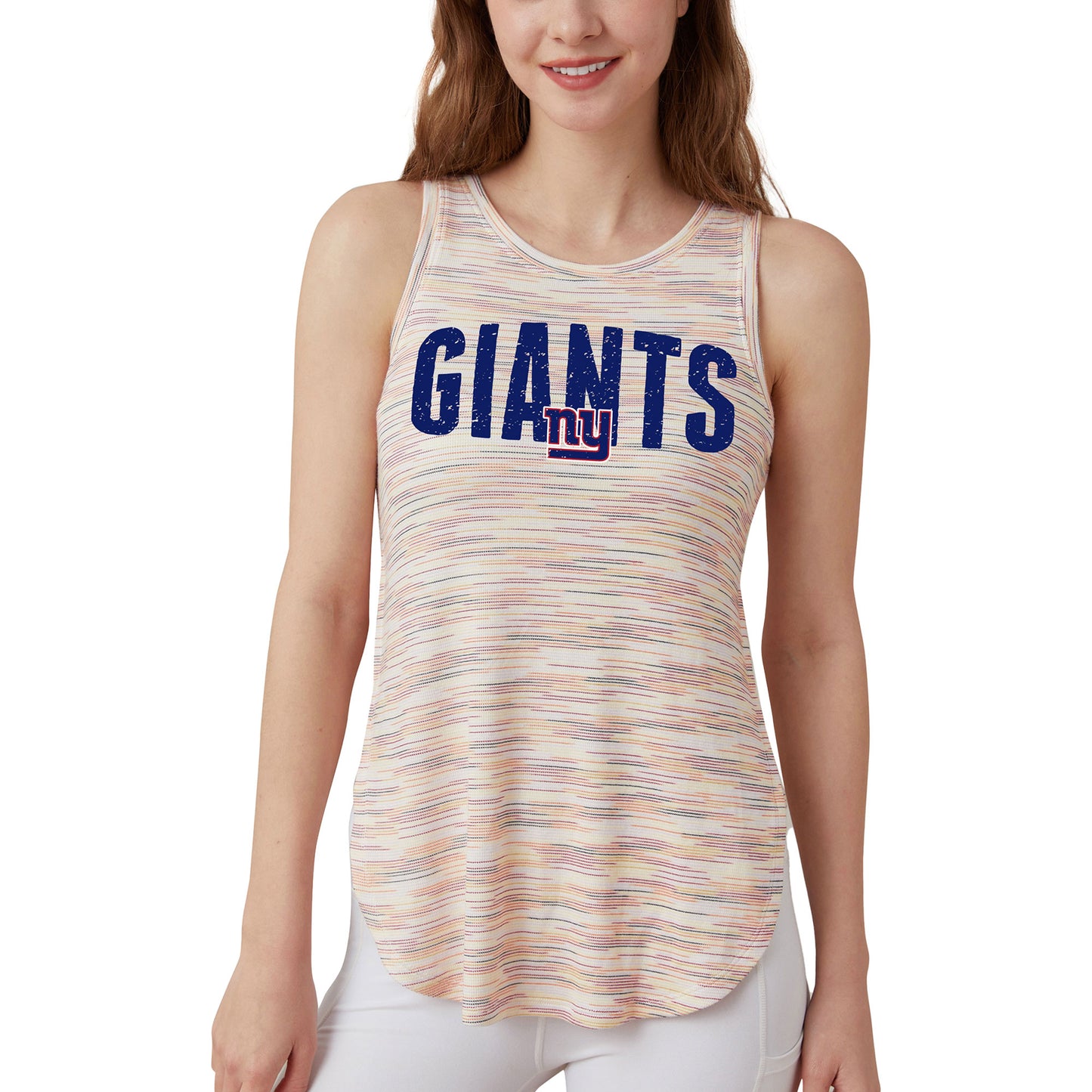 Women's Concepts Sport New York Giants Sunray Multicolor Tri-Blend Tank Top