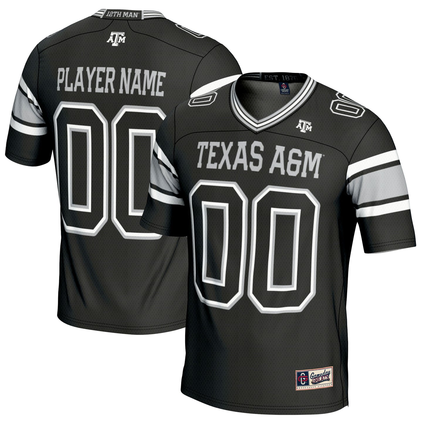 Youth GameDay Greats Black Texas A&M Aggies NIL Pick-A-Player Football Jersey