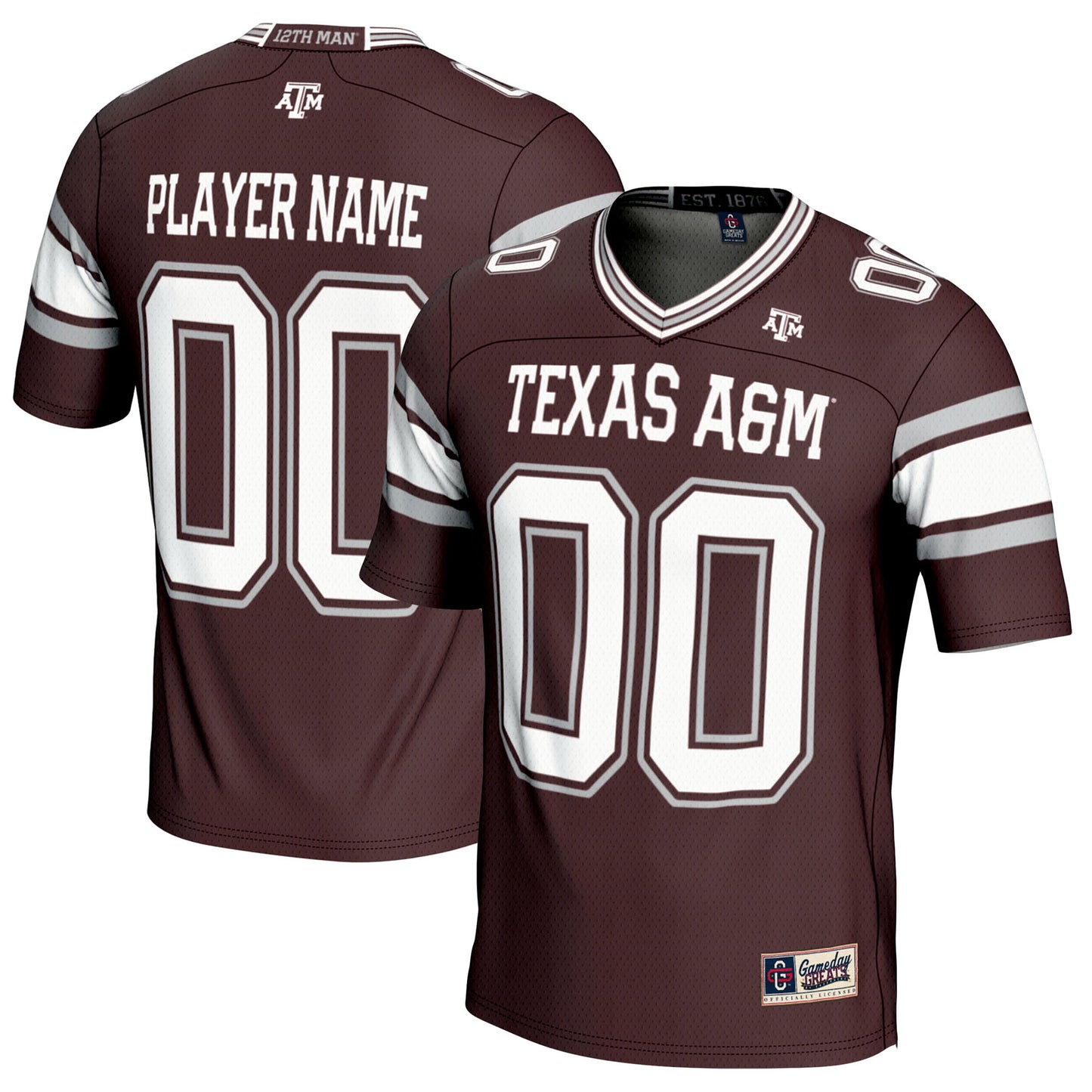 Men's GameDay Greats Maroon Texas A&M Aggies NIL Pick-A-Player Football Jersey