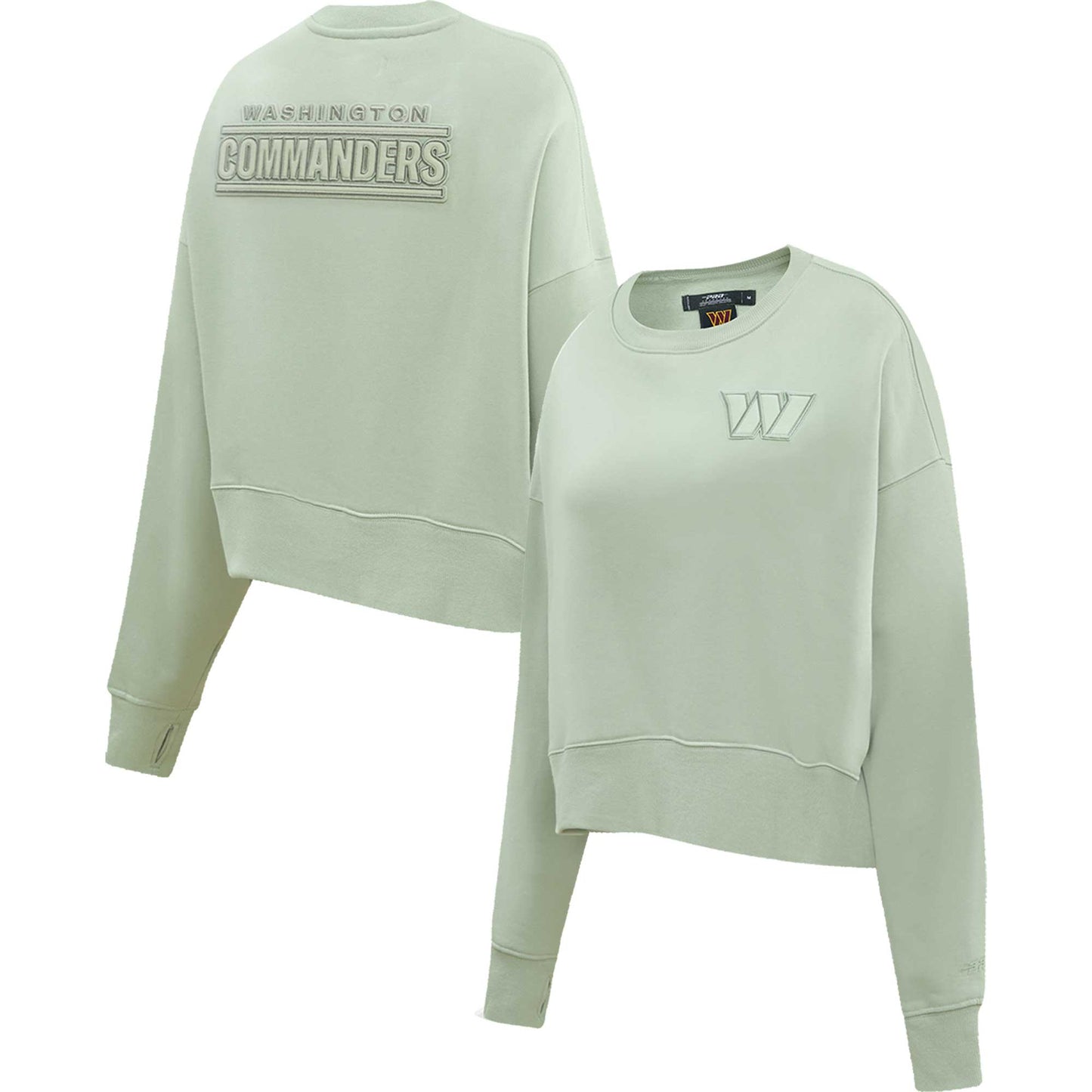 Women's Pro Standard Light Green Washington Commanders Neutral Pullover Sweatshirt
