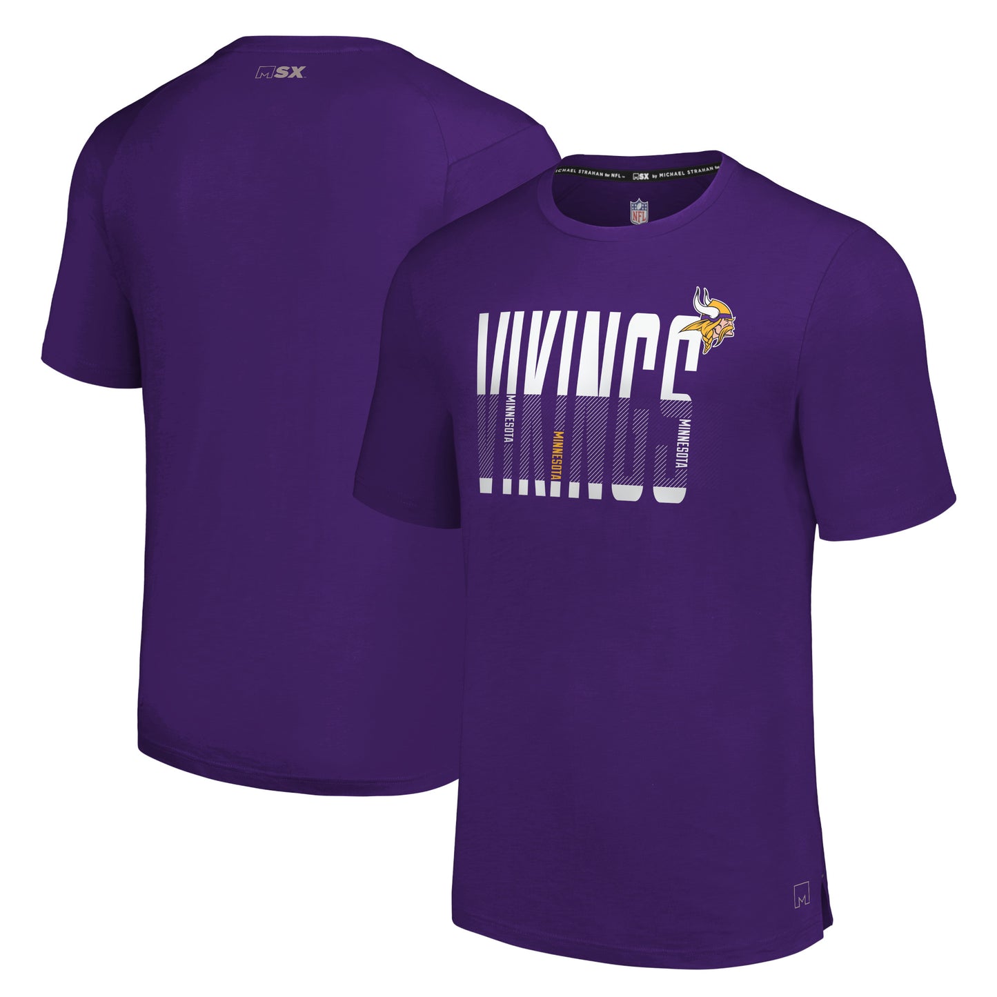 Men's MSX by Michael Strahan Purple Minnesota Vikings Teamwork T-Shirt