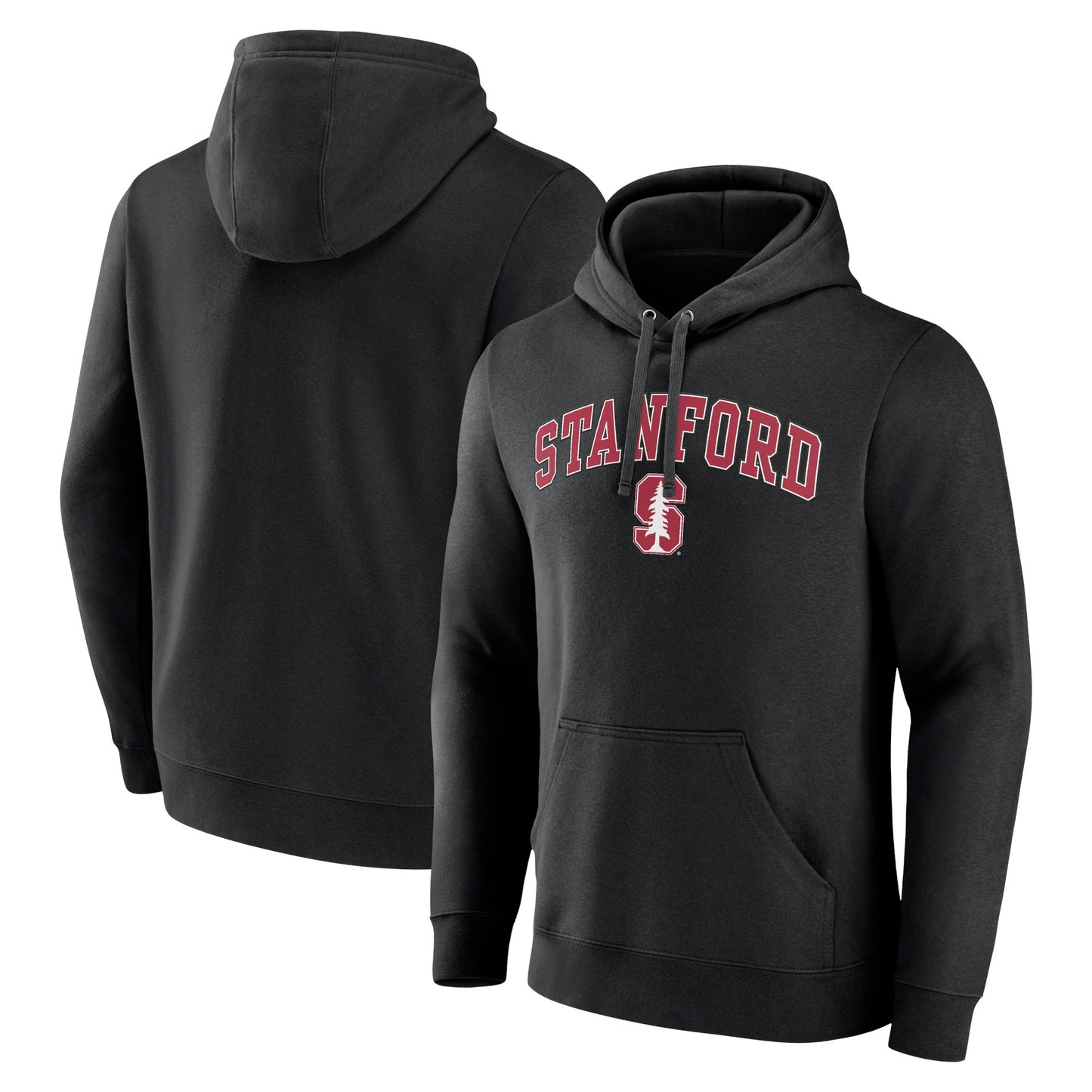 Men's Black Stanford Cardinal Campus Pullover Hoodie
