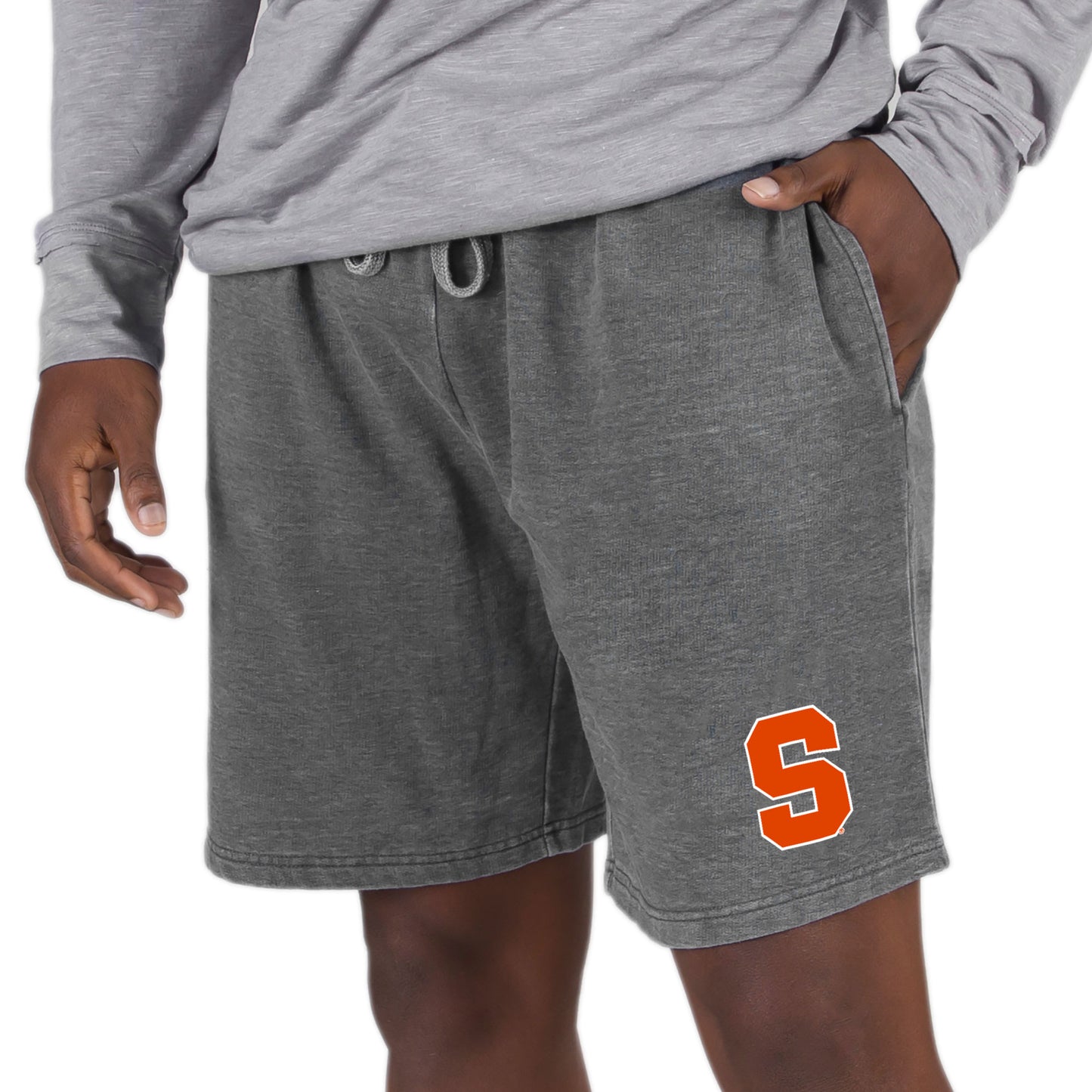 Men's Concepts Sport Charcoal Syracuse Orange Trackside Fleece Jam Shorts