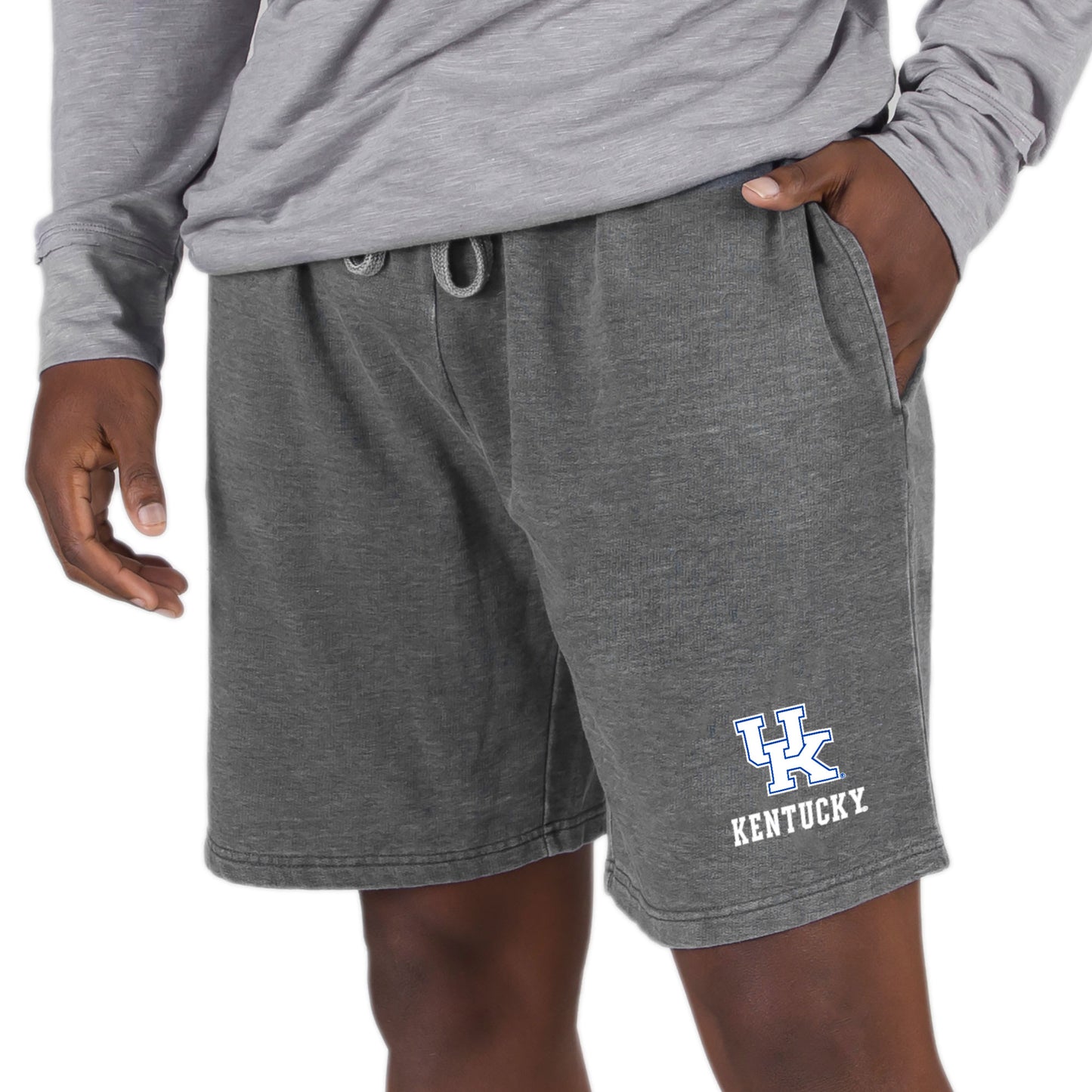 Men's Concepts Sport Charcoal Kentucky Wildcats Trackside Fleece Jam Shorts