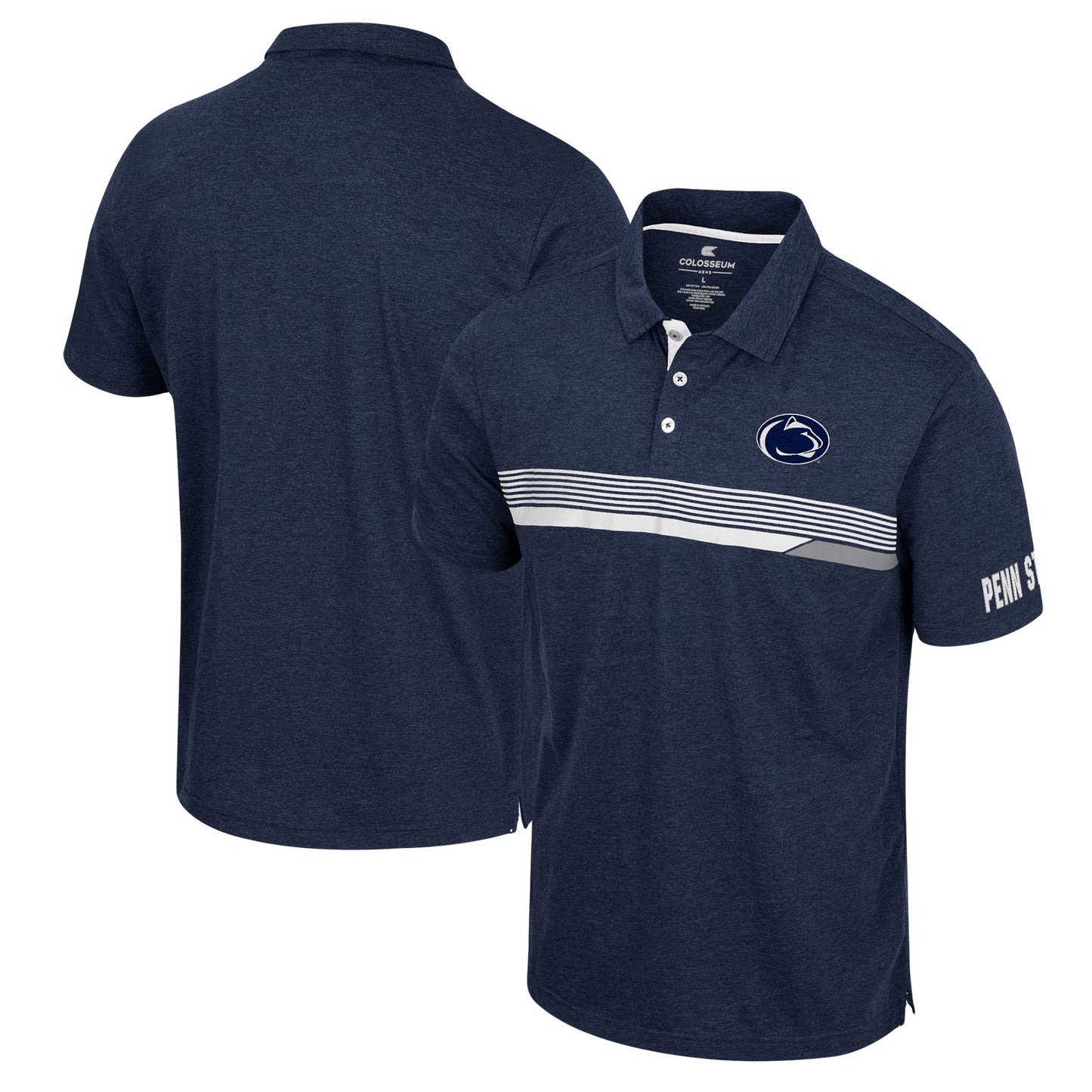 Men's Colosseum Navy Penn State Nittany Lions No Problemo Polo