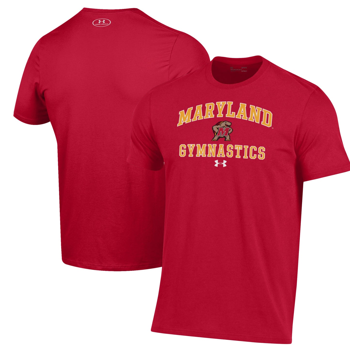 Men's Under Armour Red Maryland Terrapins Gymnastics Performance T-Shirt