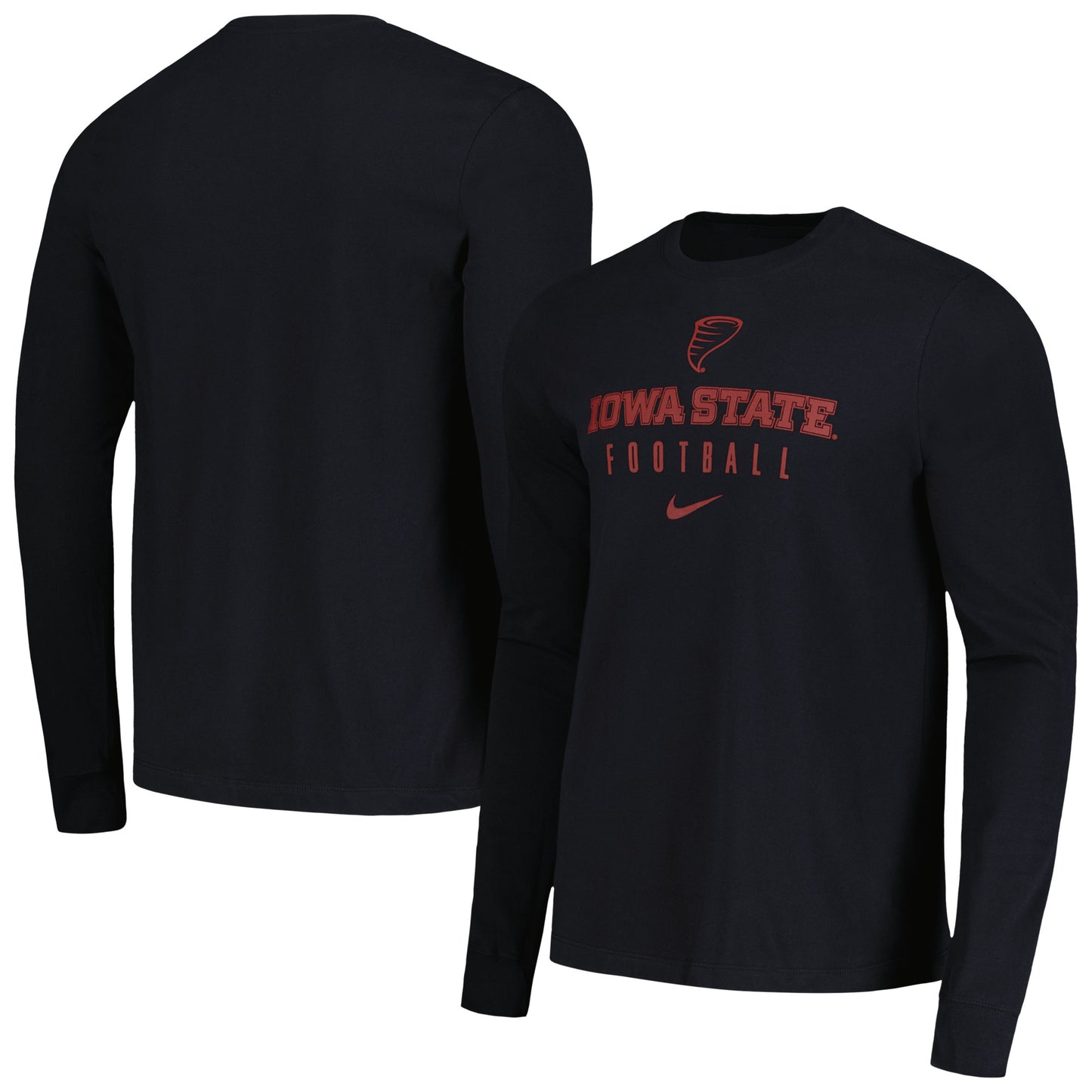 Men's Nike Black Iowa State Cyclones Changeover Long Sleeve T-Shirt