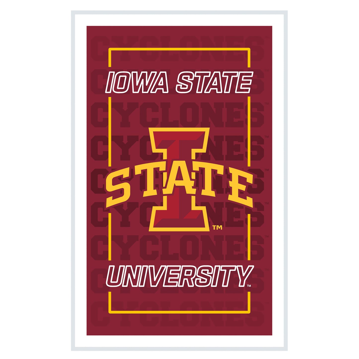 Iowa State Cyclones 14" x 22" Neolite LED Rectangle Wall Sign