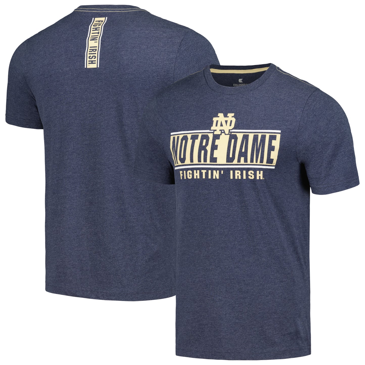 Men's Colosseum Navy Notre Dame Fighting Irish No Problemo T-Shirt