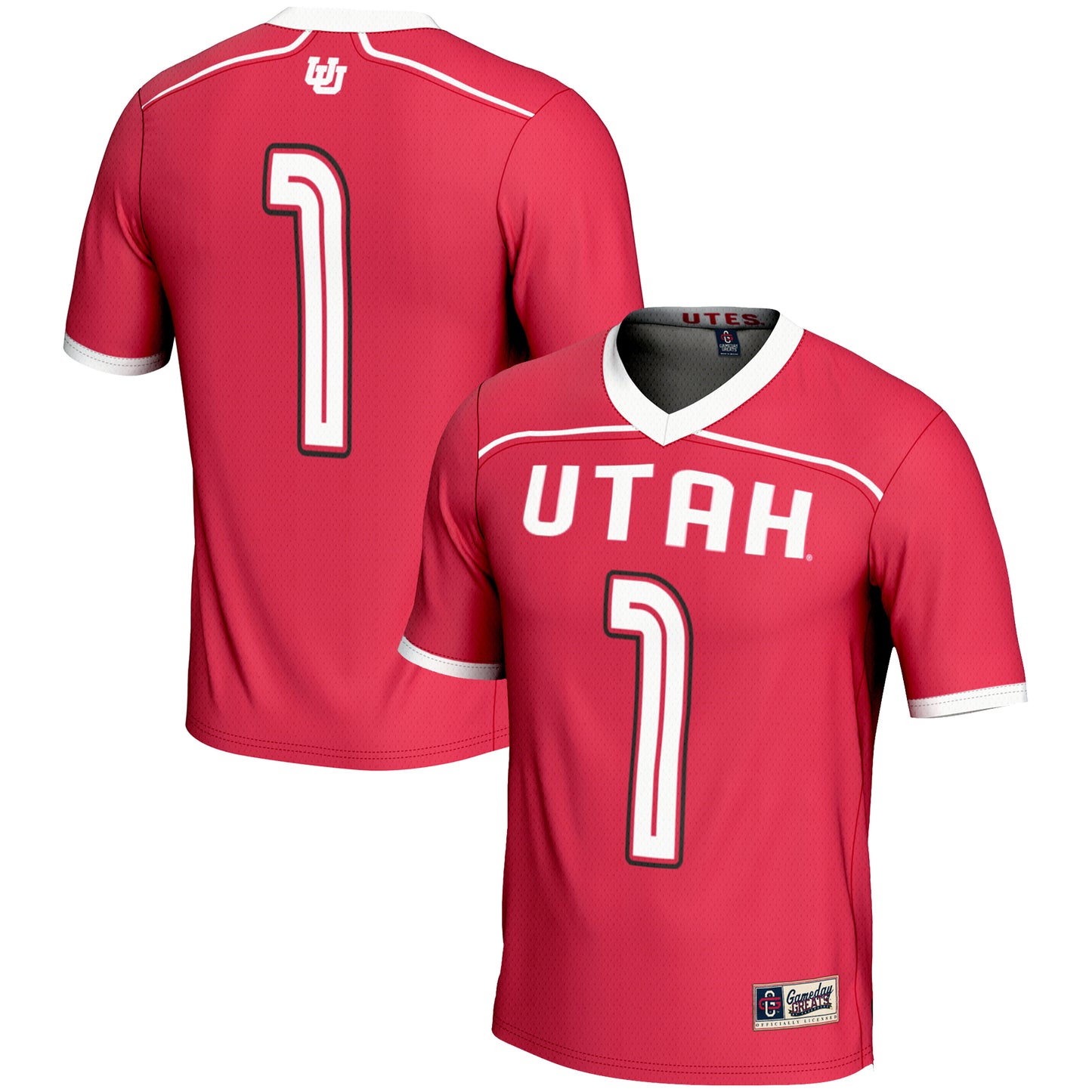 Youth GameDay Greats Red Utah Utes #1 Lightweight Lacrosse Jersey