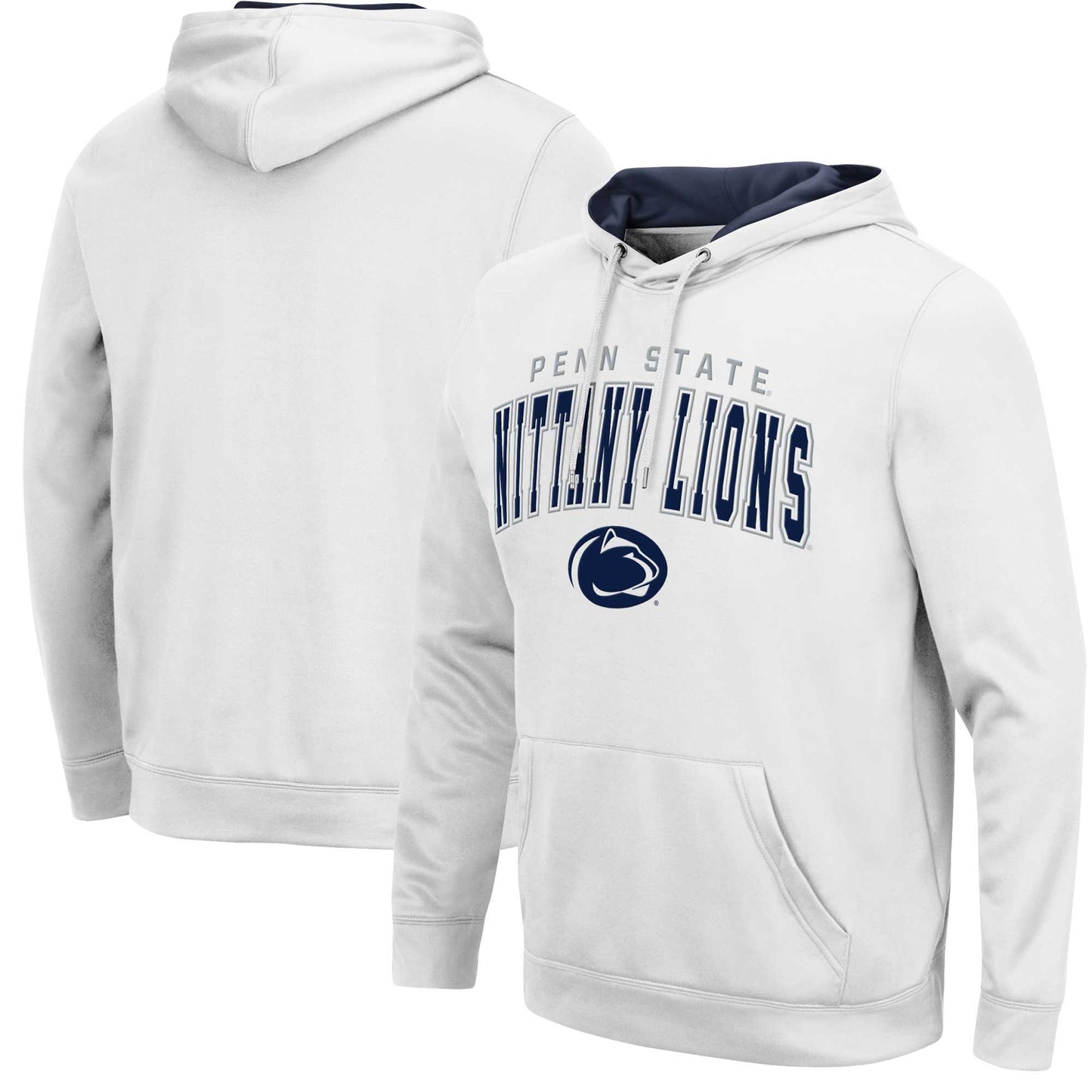 Men's Colosseum White Penn State Nittany Lions Resistance Pullover Hoodie