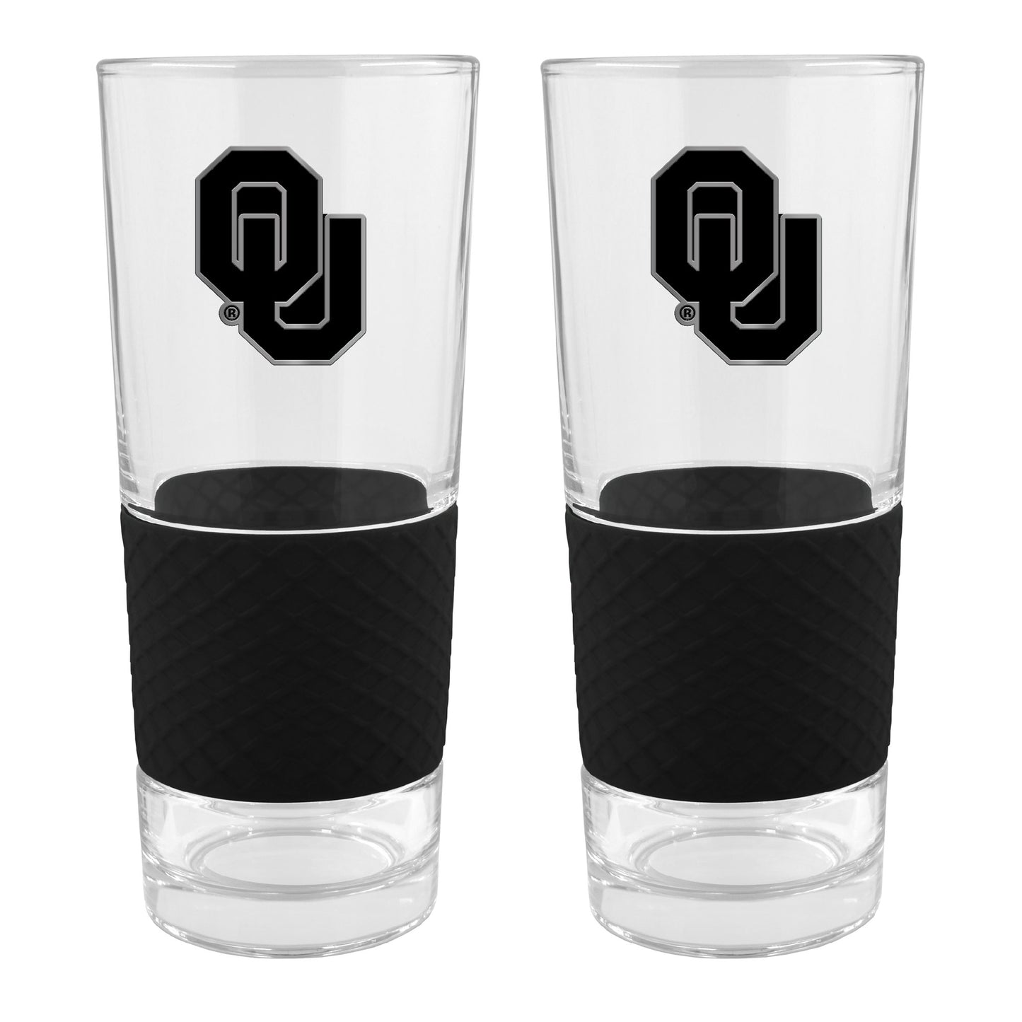 Oklahoma Sooners Two-Piece 22oz. Stealth Score Pint Glass Set