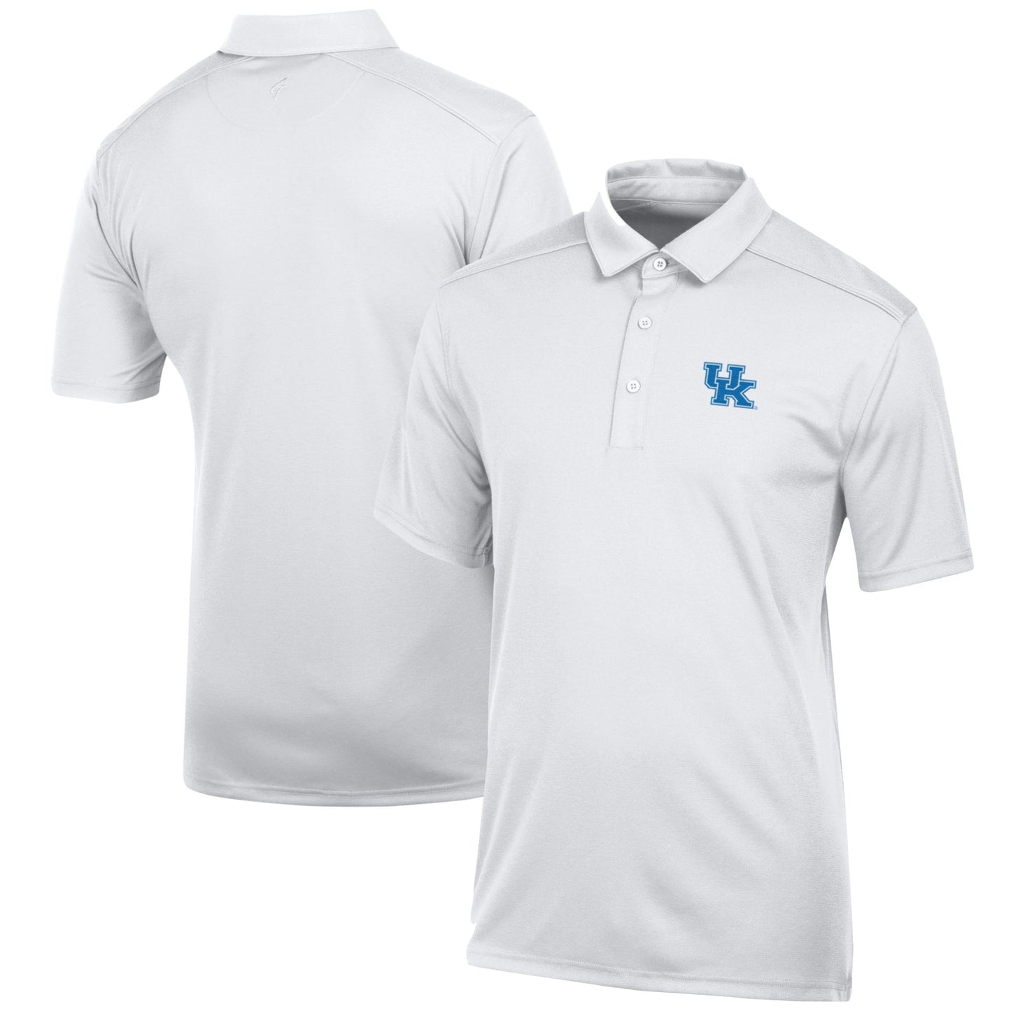 Men's White Kentucky Wildcats Classic Jacquard Polo