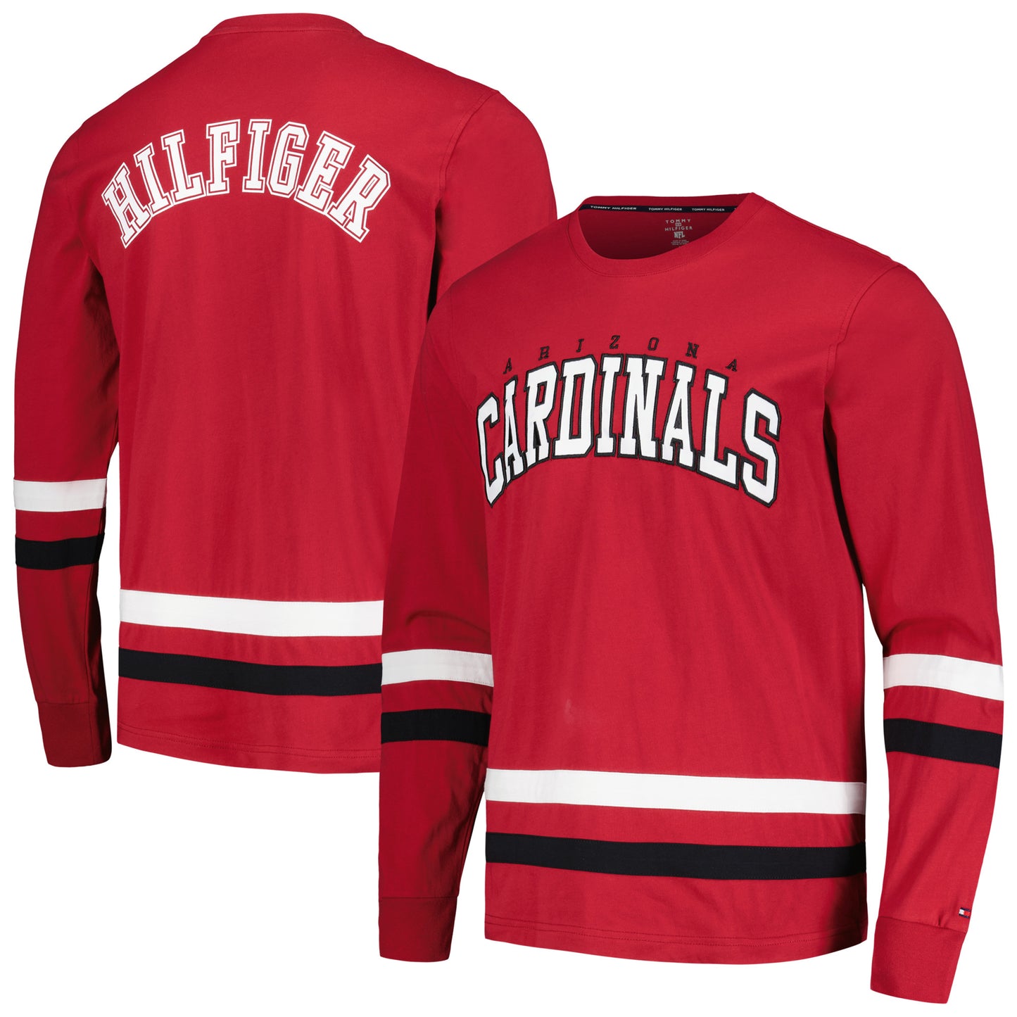 Men's Tommy Hilfiger Cardinal/Black Arizona Cardinals Nolan Long Sleeve T-Shirt