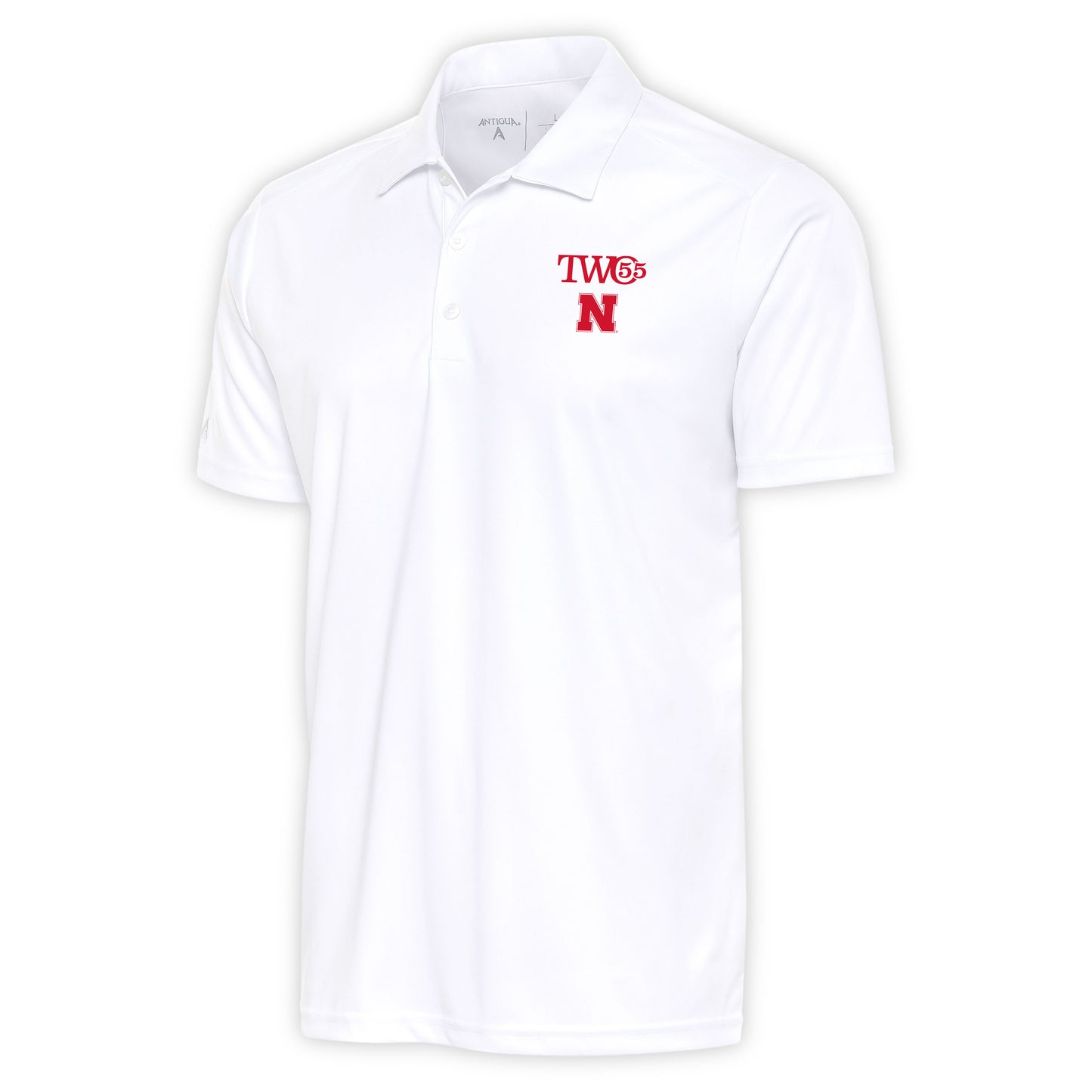 Men's Antigua White Nebraska Huskers TWO55 Big & Tall Tribute Polo