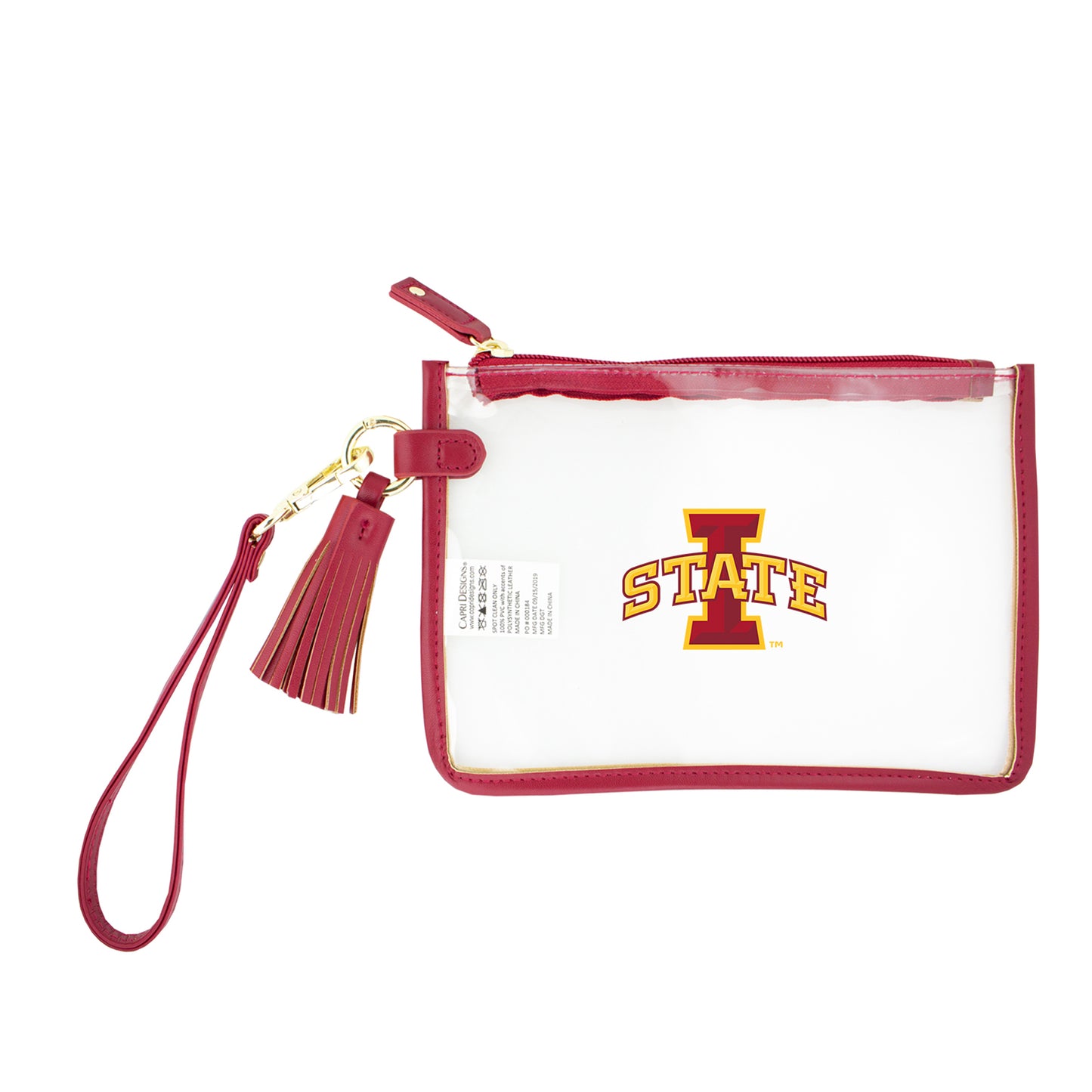 Iowa State Cyclones Clear Wristlet