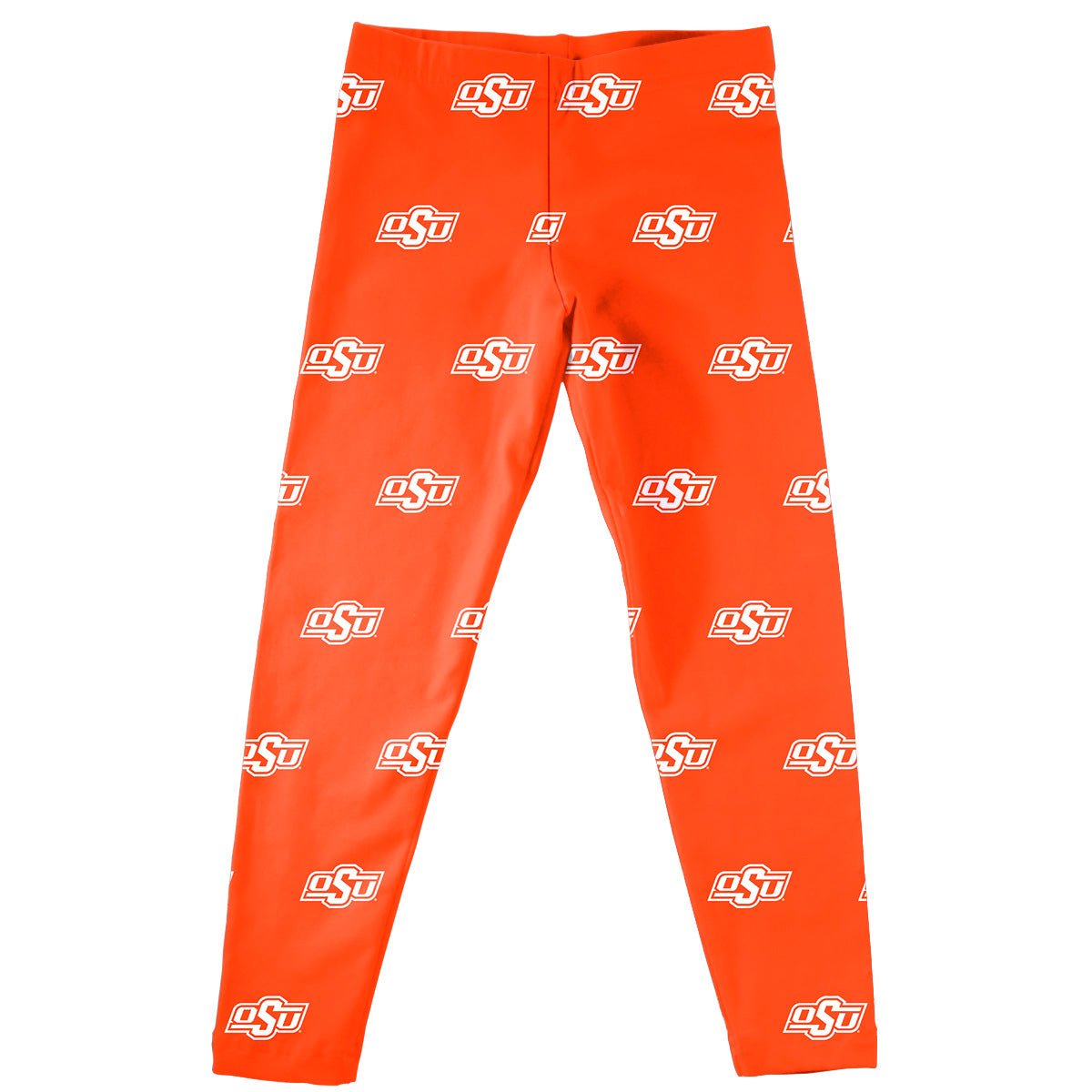 Youth Girls Vive La Fete Orange Oklahoma State Cowboys All Over Print Leggings
