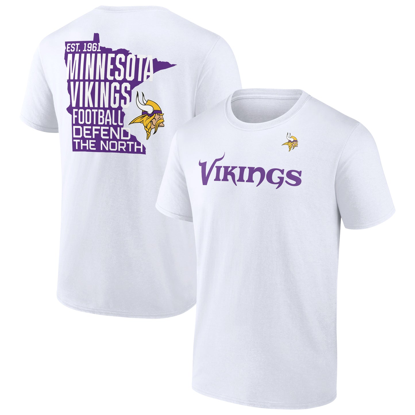 Men's White Minnesota Vikings Hot Shot T-Shirt
