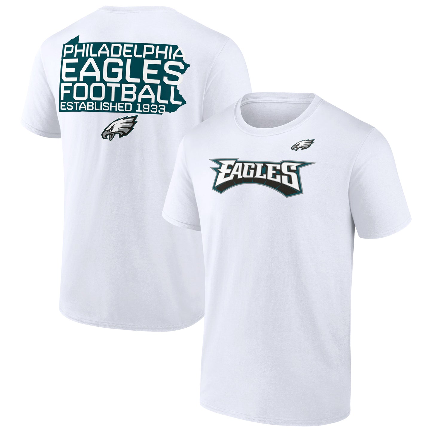 Men's White Philadelphia Eagles Hot Shot T-Shirt