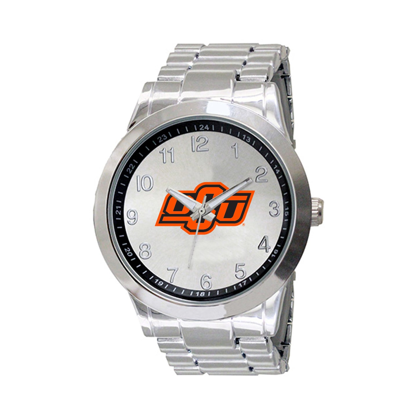 Men's Silver Oklahoma State Cowboys Integris Stainless Steel Watch