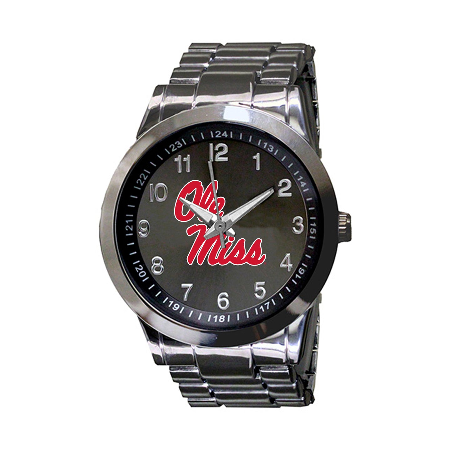 Men's Gunmetal Ole Miss Rebels Integris Stainless Steel Watch