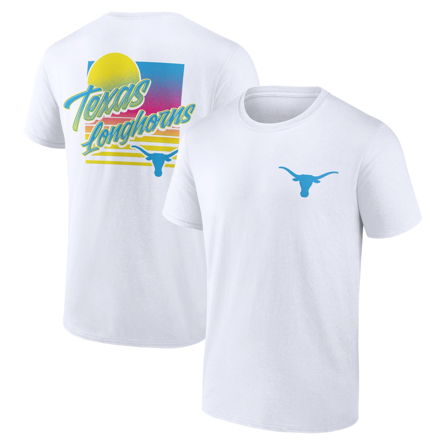 Men's White Texas Longhorns High Hurdles T-Shirt