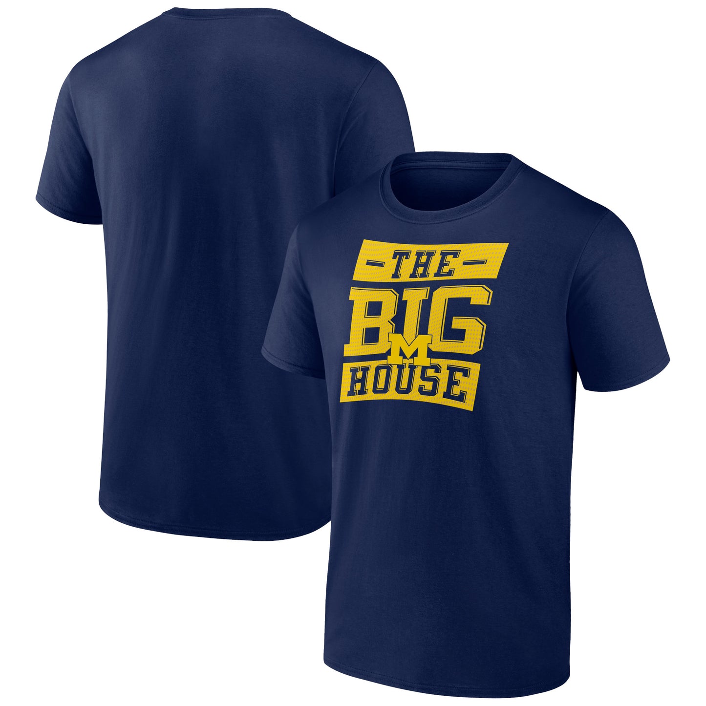 Men's Navy Michigan Wolverines Campus Goal T-Shirt