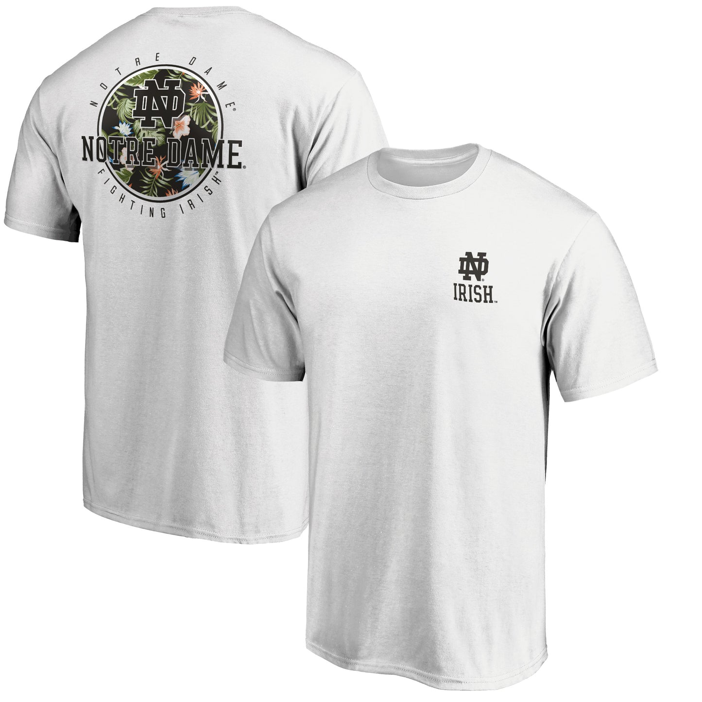 Men's White Notre Dame Fighting Irish Botanic Glory T-Shirt