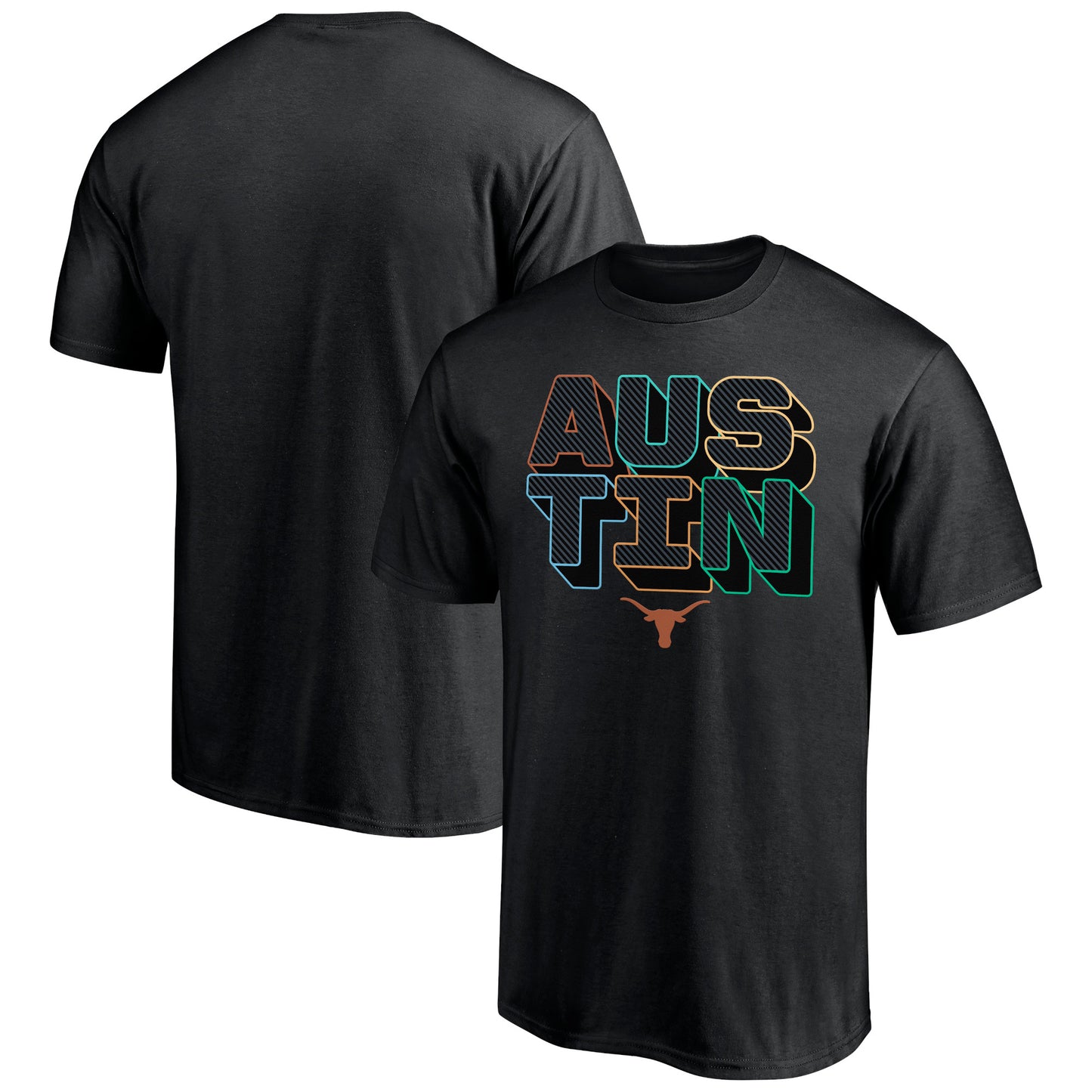 Men's Black Texas Longhorns Austin T-Shirt