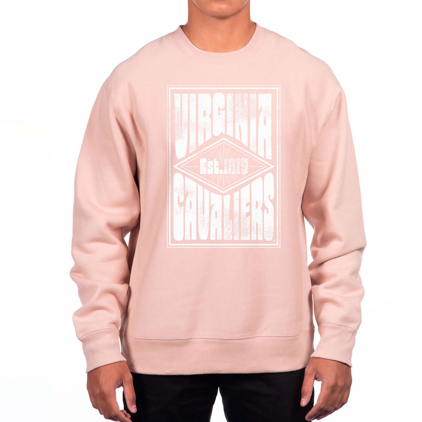 Men's Uscape Apparel Pink Virginia Cavaliers Premium Pullover Sweatshirt