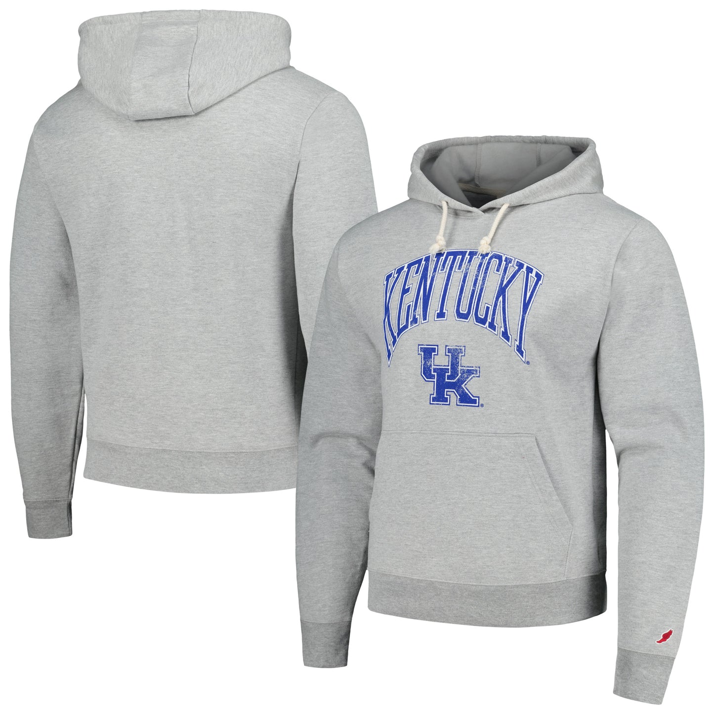 Men's League Collegiate Wear Heather Gray Kentucky Wildcats Tall Arch Essential Pullover Hoodie