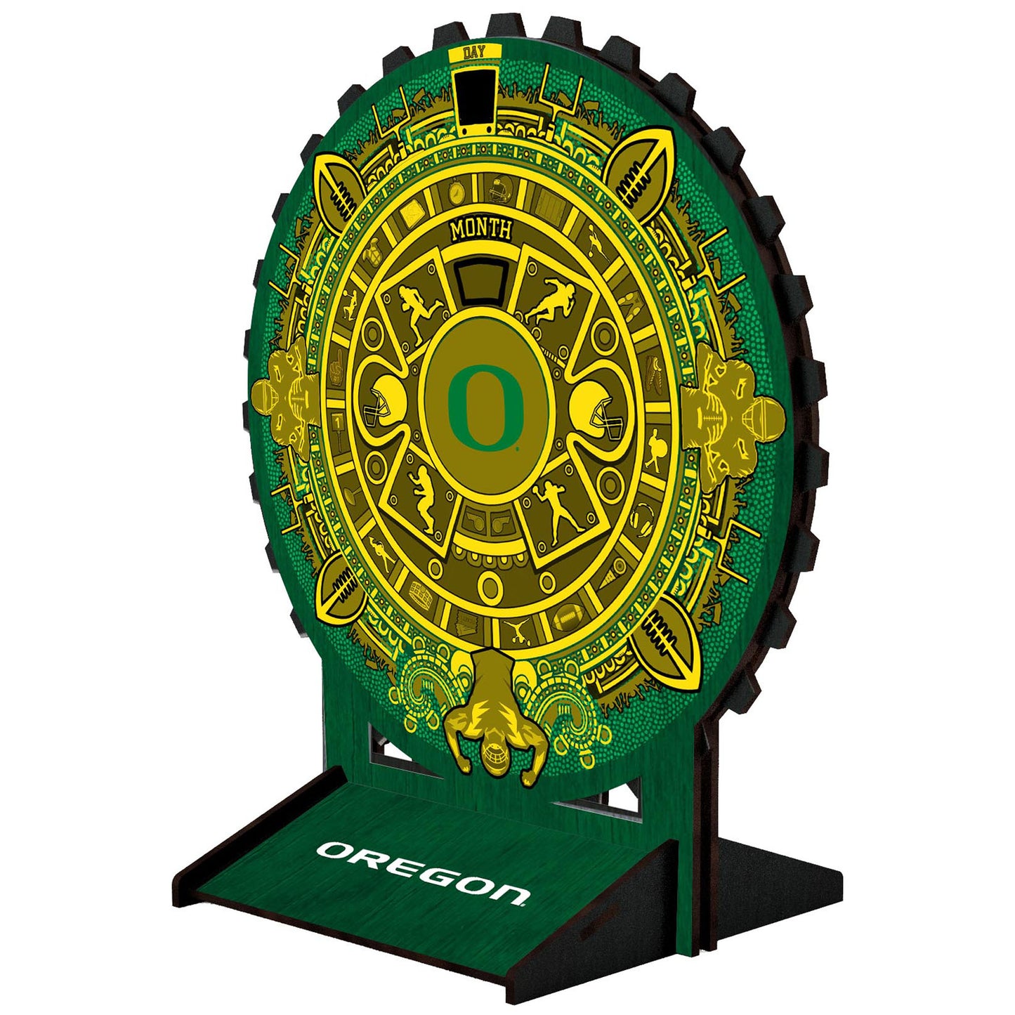 Oregon Ducks Aztec Circle Desk Calendar