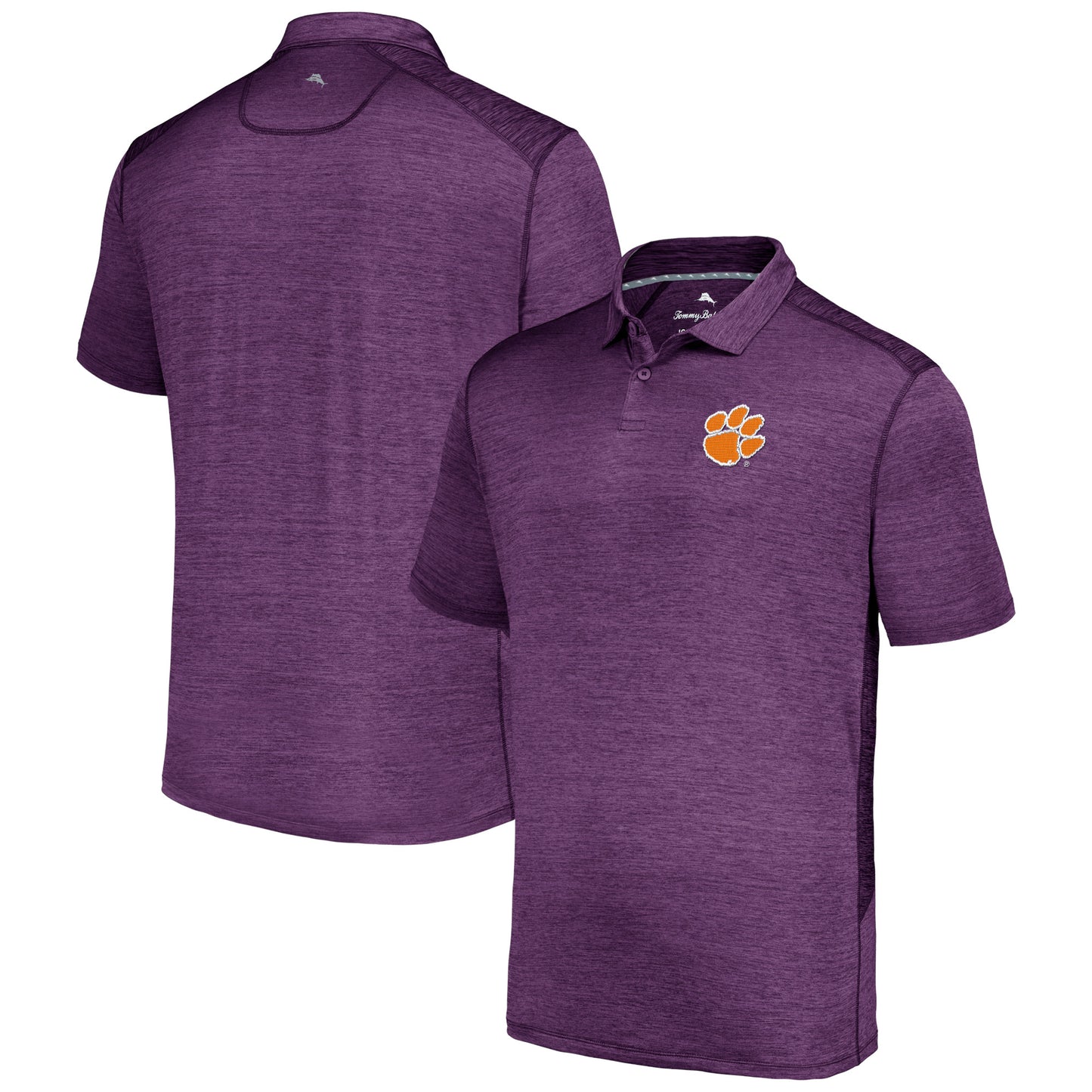 Men's Tommy Bahama Purple Clemson Tigers Delray IslandZone Polo