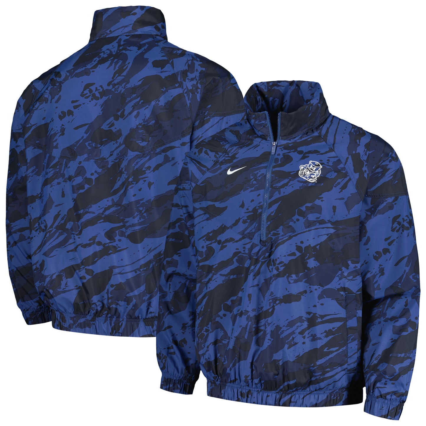 Men's Nike Navy Michigan Wolverines Anorak Half-Zip Jacket