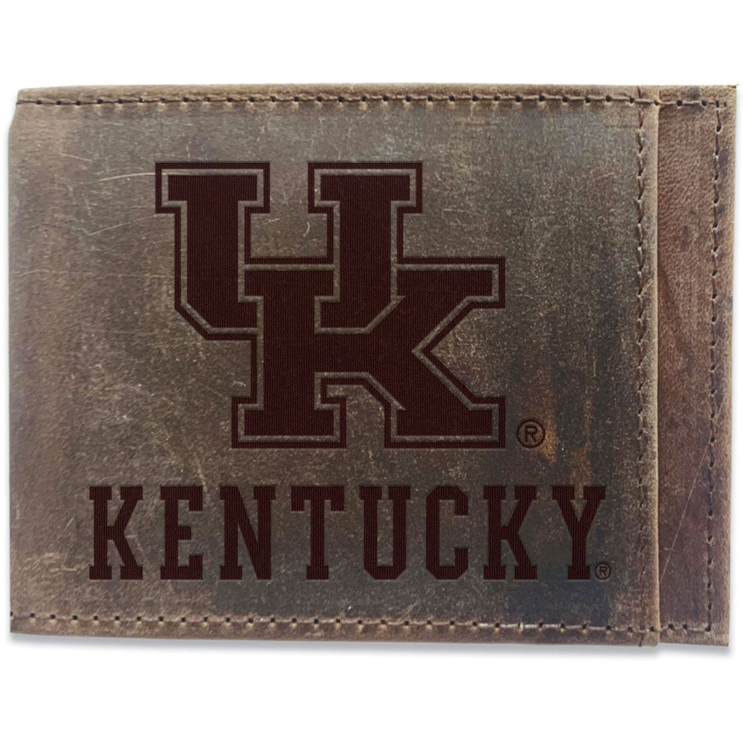 Brown Kentucky Wildcats Bifold Leather Wallet