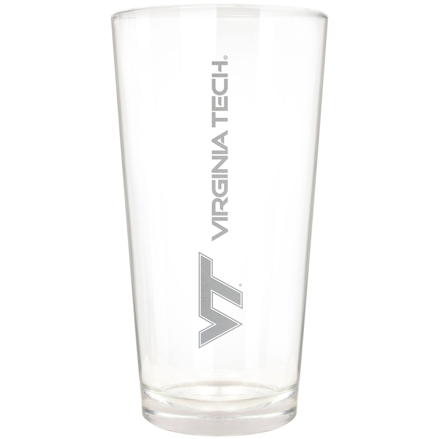 Virginia Tech Hokies Etched 16oz. Vertical Rally Cry Pint Glass