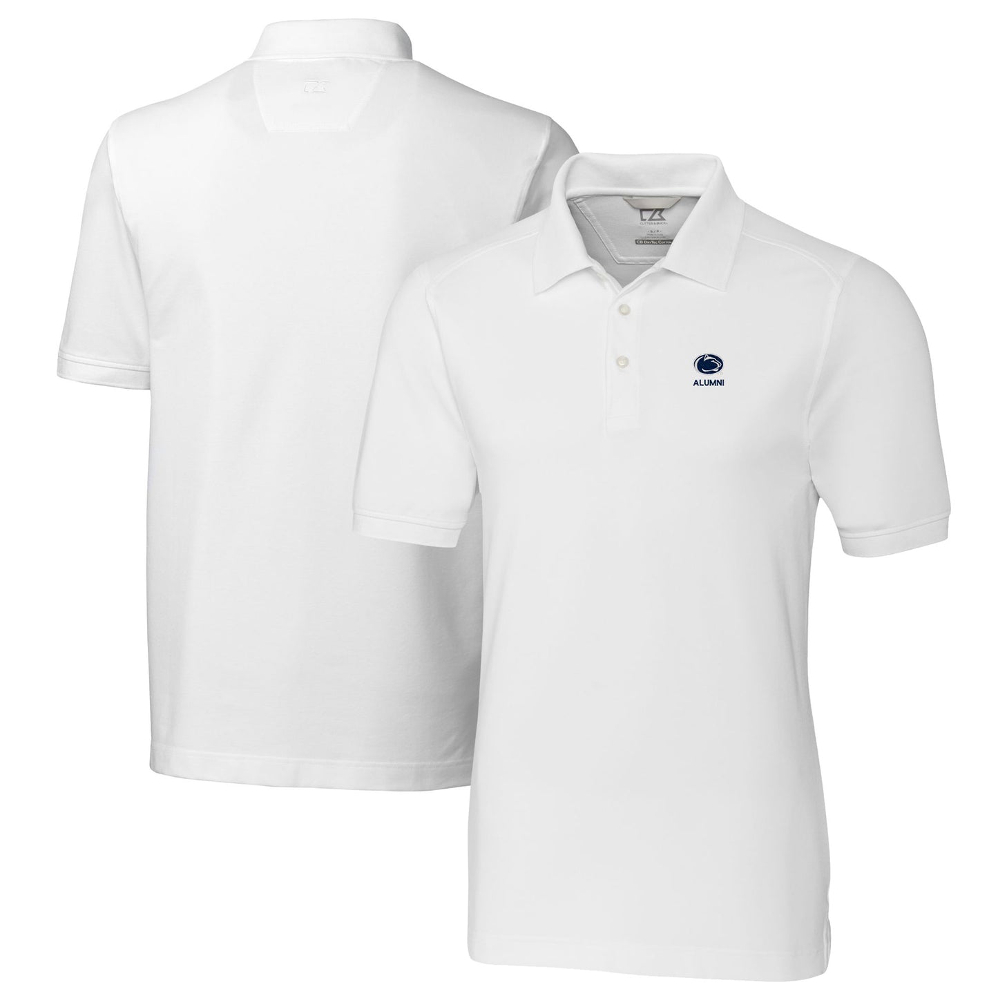 Men's Cutter & Buck White Penn State Nittany Lions Alumni Logo Advantage Tri-Blend Pique Polo