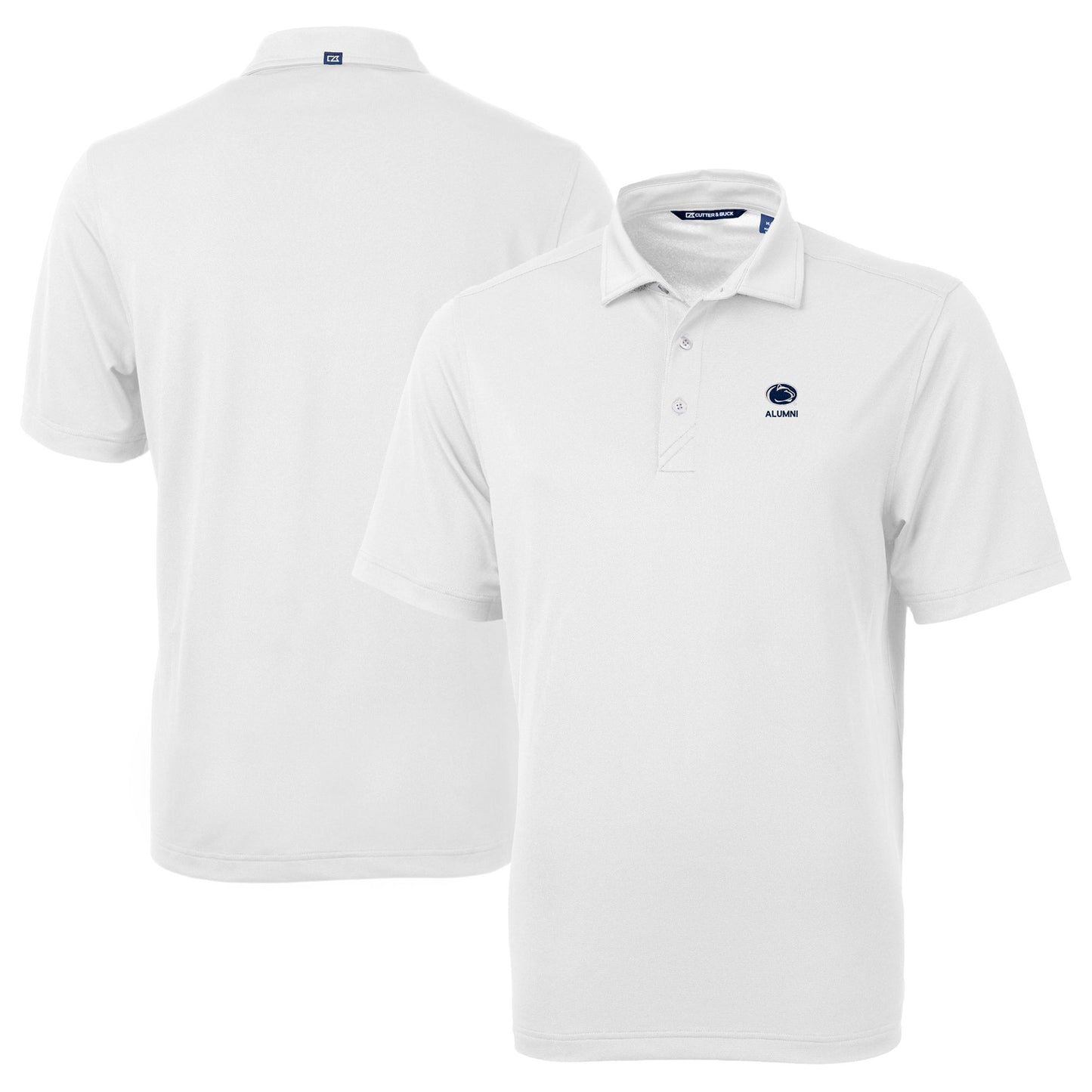 Men's Cutter & Buck White Penn State Nittany Lions Alumni Logo Virtue Eco Pique Recycled Polo