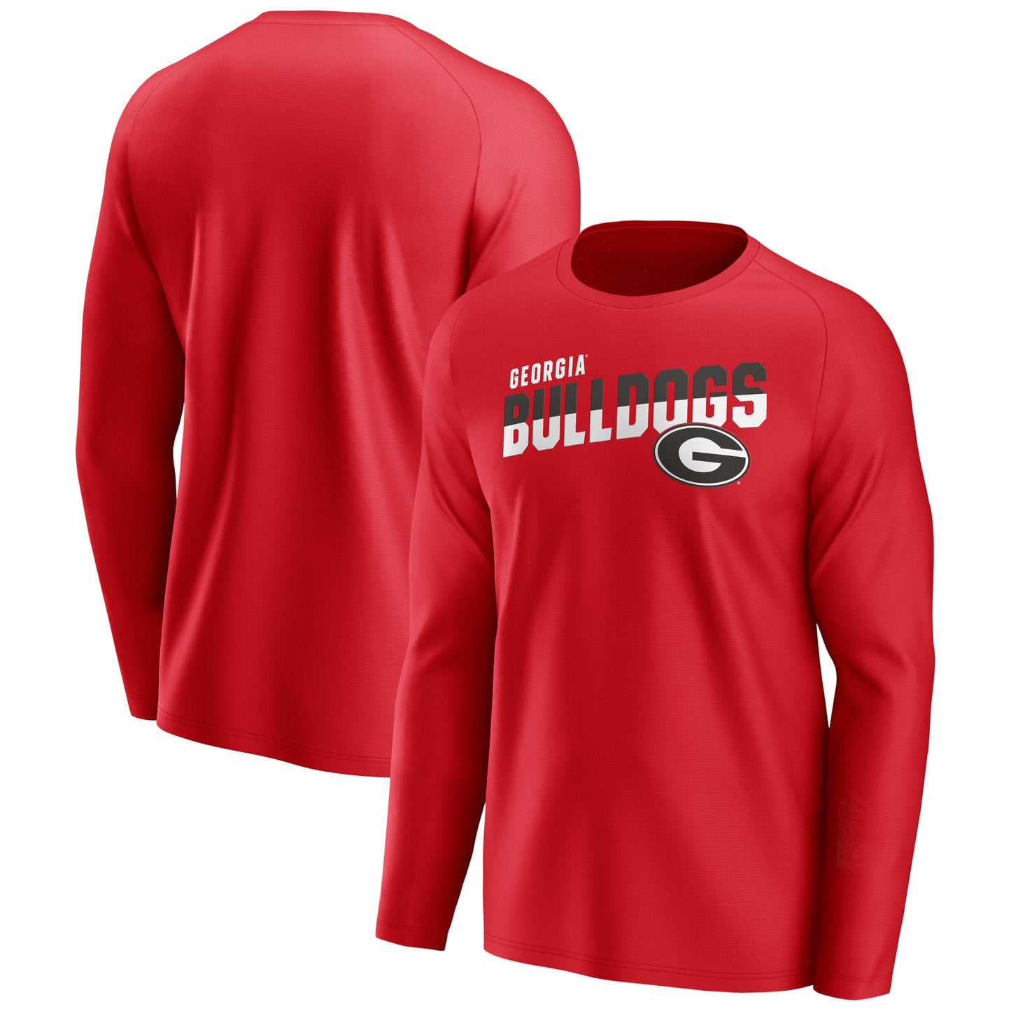 Men's Red Georgia Bulldogs Long Sleeve T-Shirt