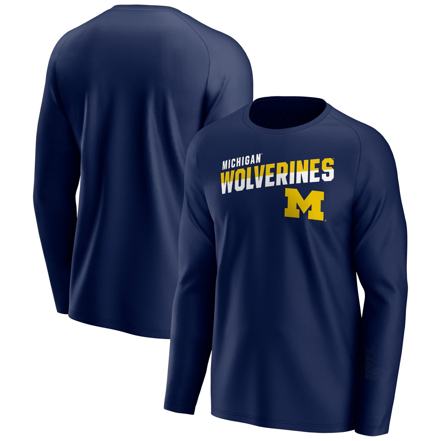 Men's Navy Michigan Wolverines Long Sleeve T-Shirt