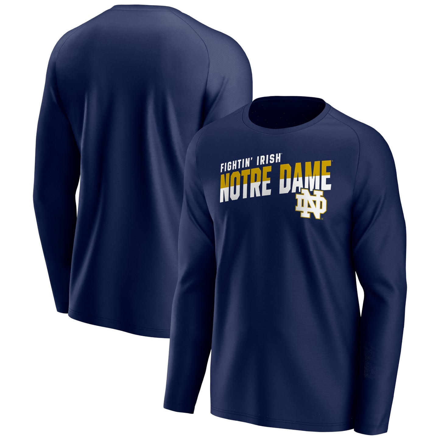 Men's Navy Notre Dame Fighting Irish Long Sleeve T-Shirt