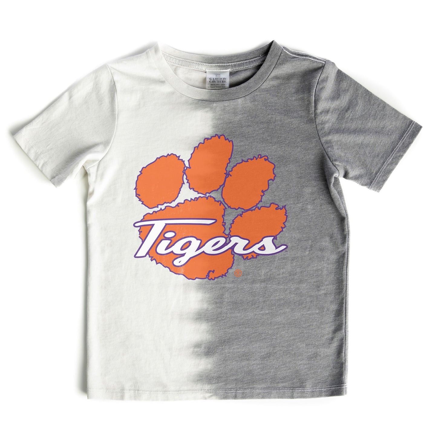 Girls Youth Gameday Couture Gray Clemson Tigers Pacesetter T-Shirt