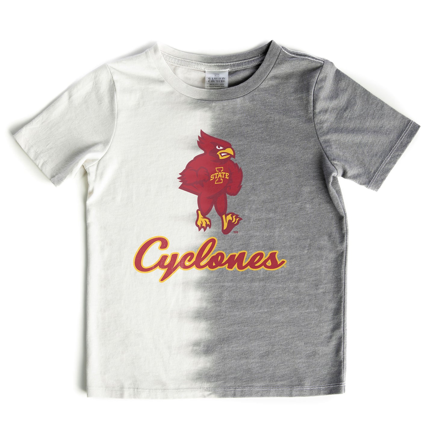 Girls Youth Gameday Couture Gray Iowa State Cyclones Pacesetter T-Shirt