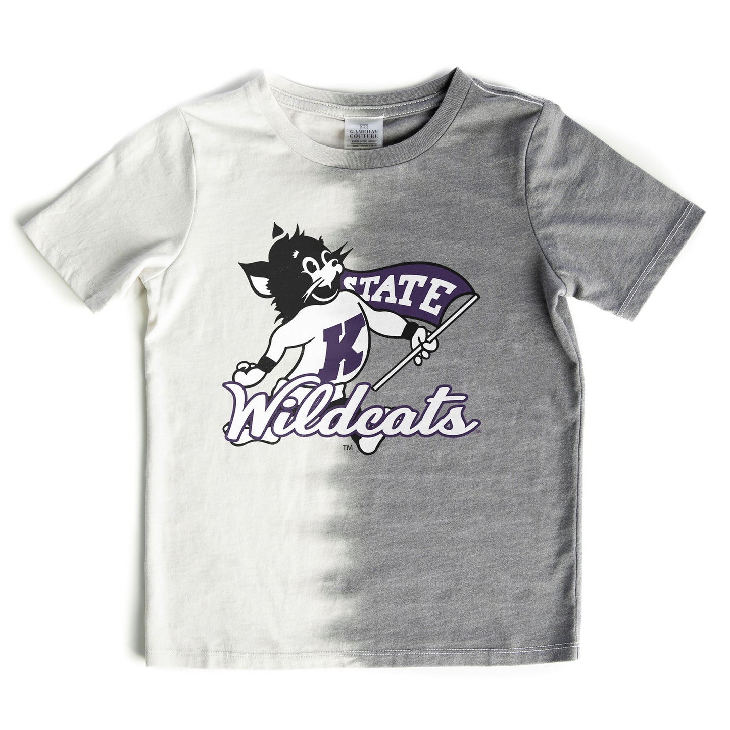 Girls Youth Gameday Couture Gray Kansas State Wildcats Pacesetter T-Shirt