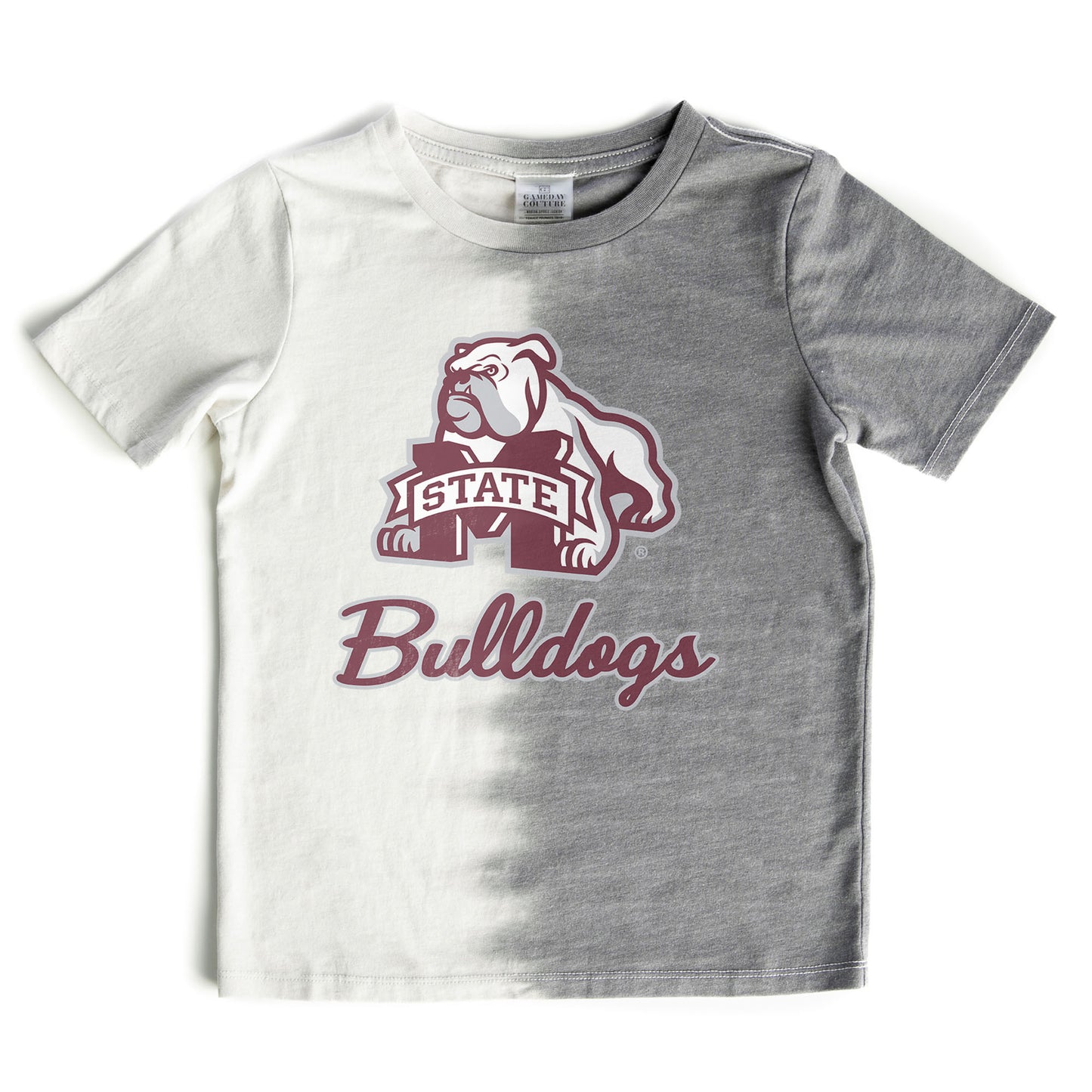 Girls Youth Gameday Couture Gray Mississippi State Bulldogs Pacesetter T-Shirt