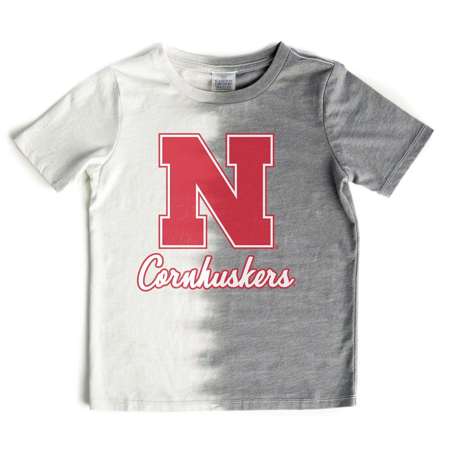 Girls Youth Gameday Couture Gray Nebraska Huskers Pacesetter T-Shirt