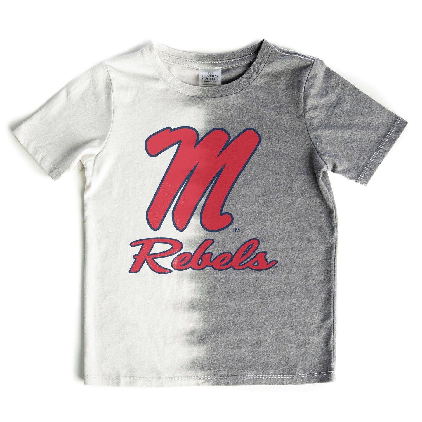Girls Youth Gameday Couture Gray Ole Miss Rebels Pacesetter T-Shirt