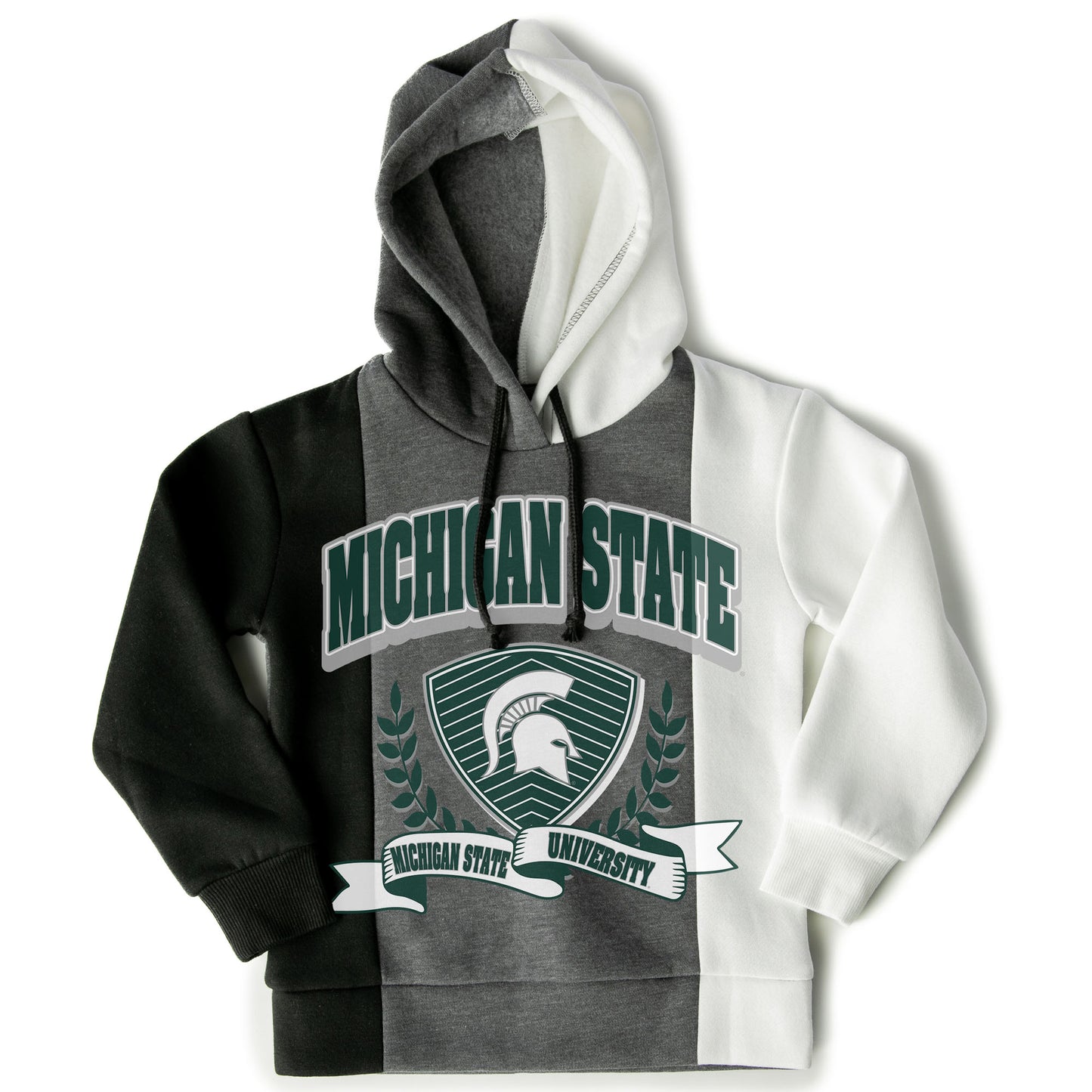 Girls Youth Gameday Couture Black Michigan State Spartans Hall Of Fame Color Block Pullover Hoodie