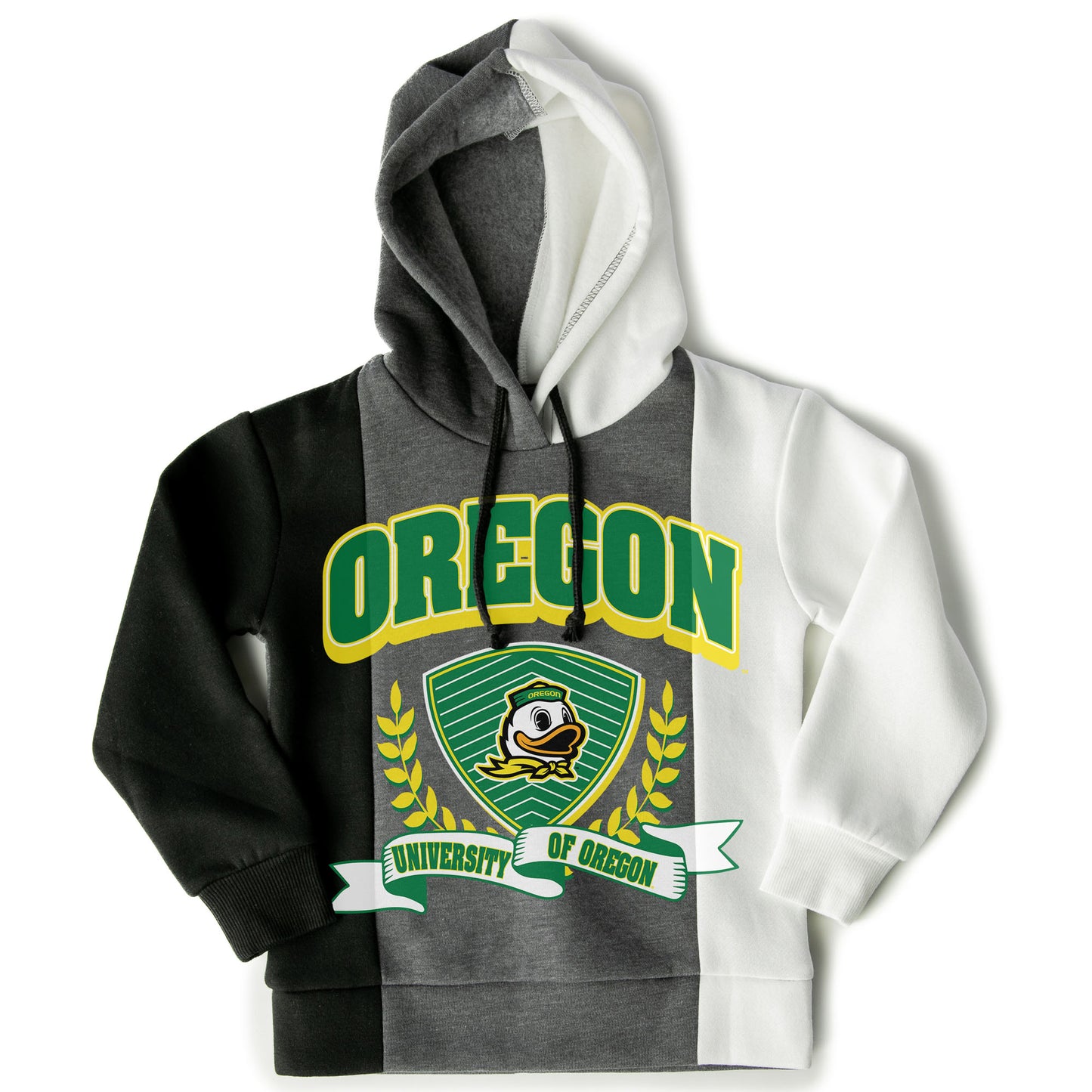 Girls Youth Gameday Couture Black Oregon Ducks Hall Of Fame Color Block Pullover Hoodie