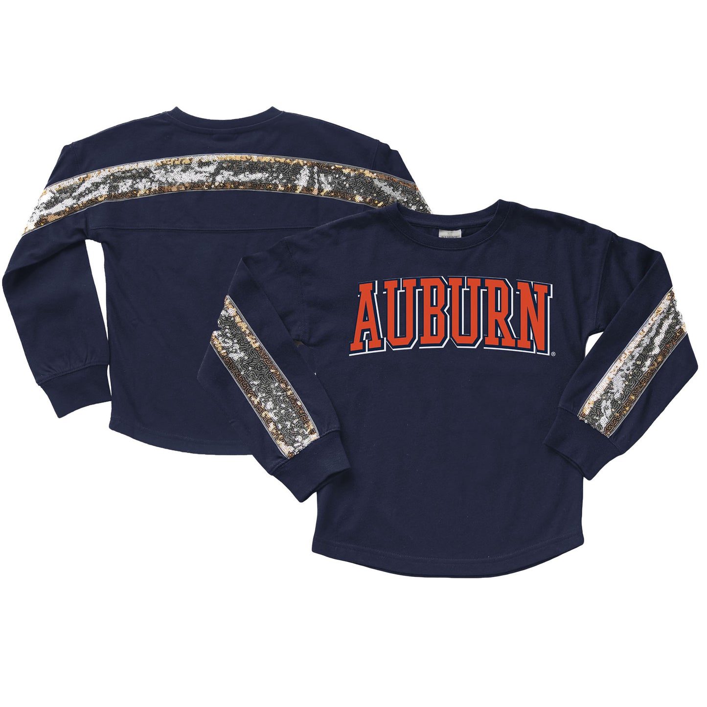 Girls Youth Gameday Couture Navy Auburn Tigers Guess Who's Back Long Sleeve T-Shirt